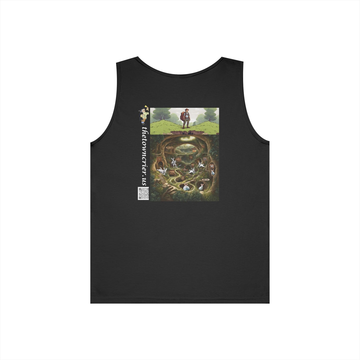 Pirate Bunny Unisex Heavy Cotton Tank Top | Fun Summer Apparel | Perfect for Festivals and Parties