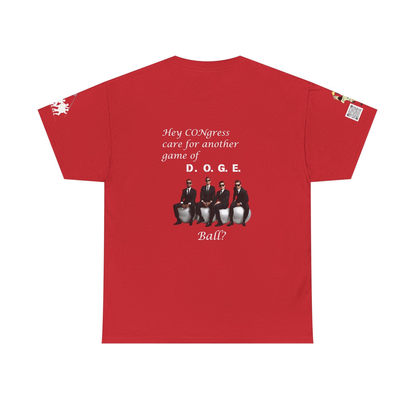 Game of D.O.G.E. Ball Design, Funny Unisex Heavy Cotton Tee, Perfect for Casual Style and Gatherings