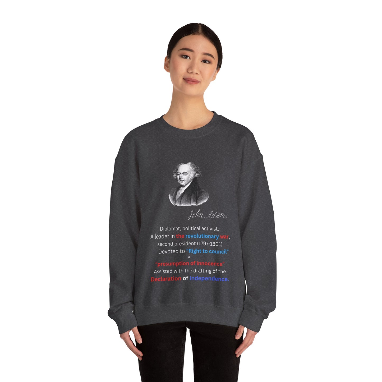 John Adams Unisex Heavy Blend™ Crewneck Sweatshirt