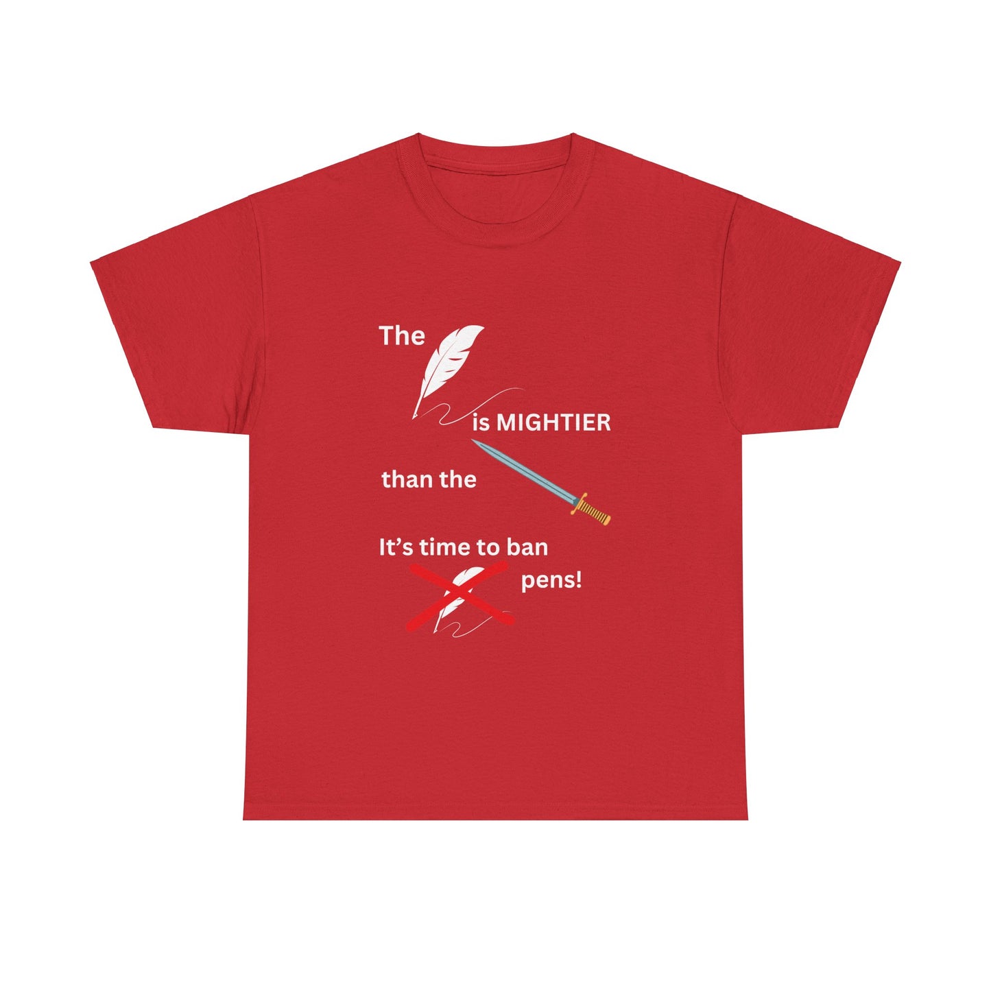 Pen V Sword Unisex Heavy Cotton Tee