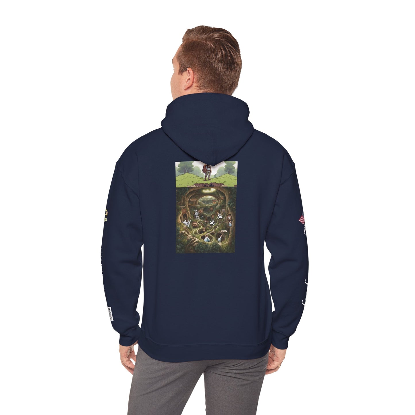 Pirate Bunny Unisex Heavy Blend™ Hooded Sweatshirt