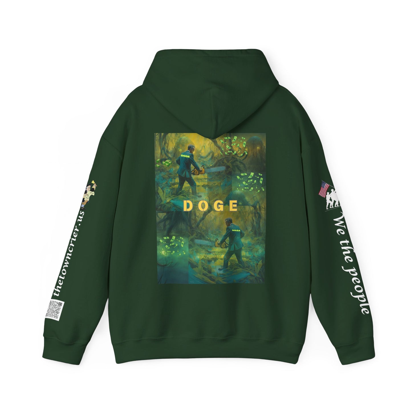 DOGE PANIC MONEY IN DC! Unisex Heavy Blend™ Hooded Sweatshirt