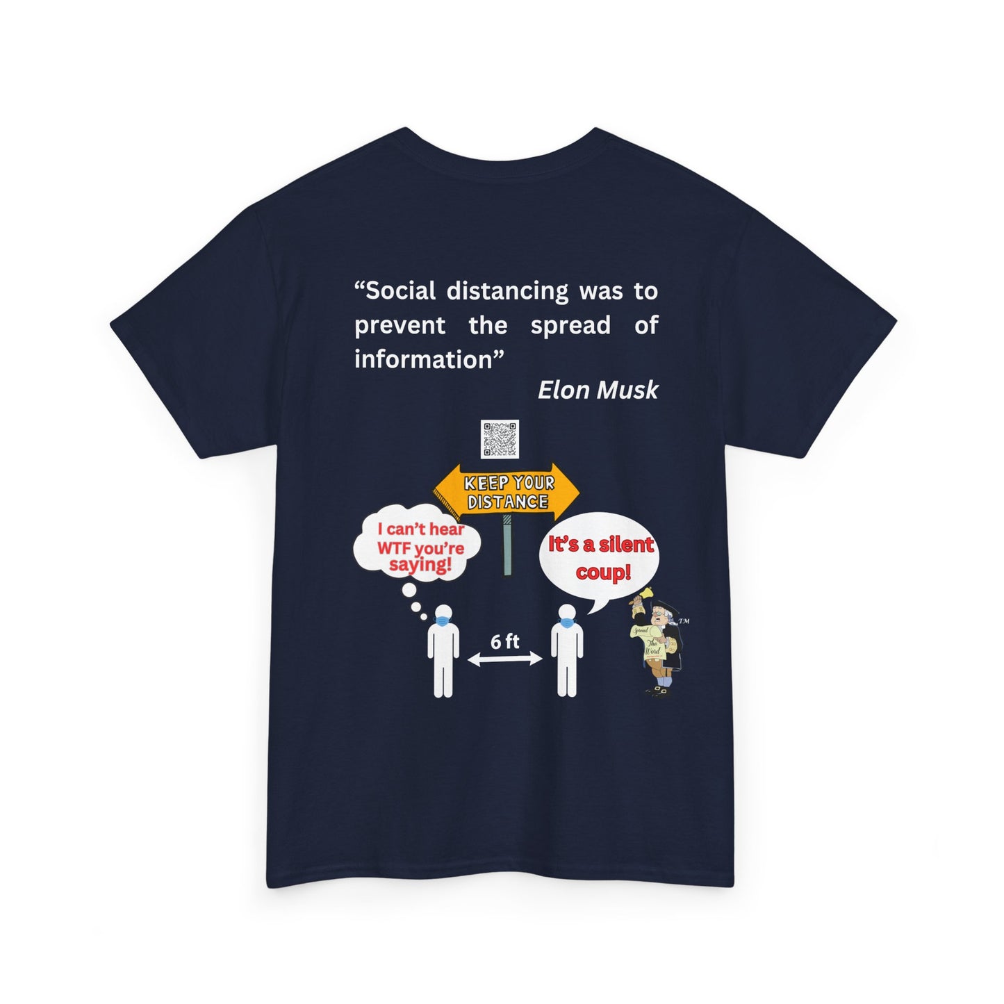 Social Distancing Unisex Heavy Cotton Tee