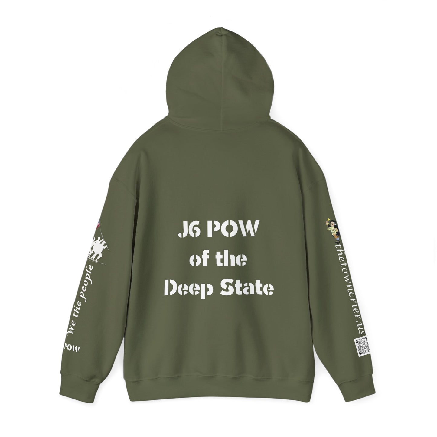 J6 POW of the Deep State! Unisex Heavy Blend™ Hooded Sweatshirt