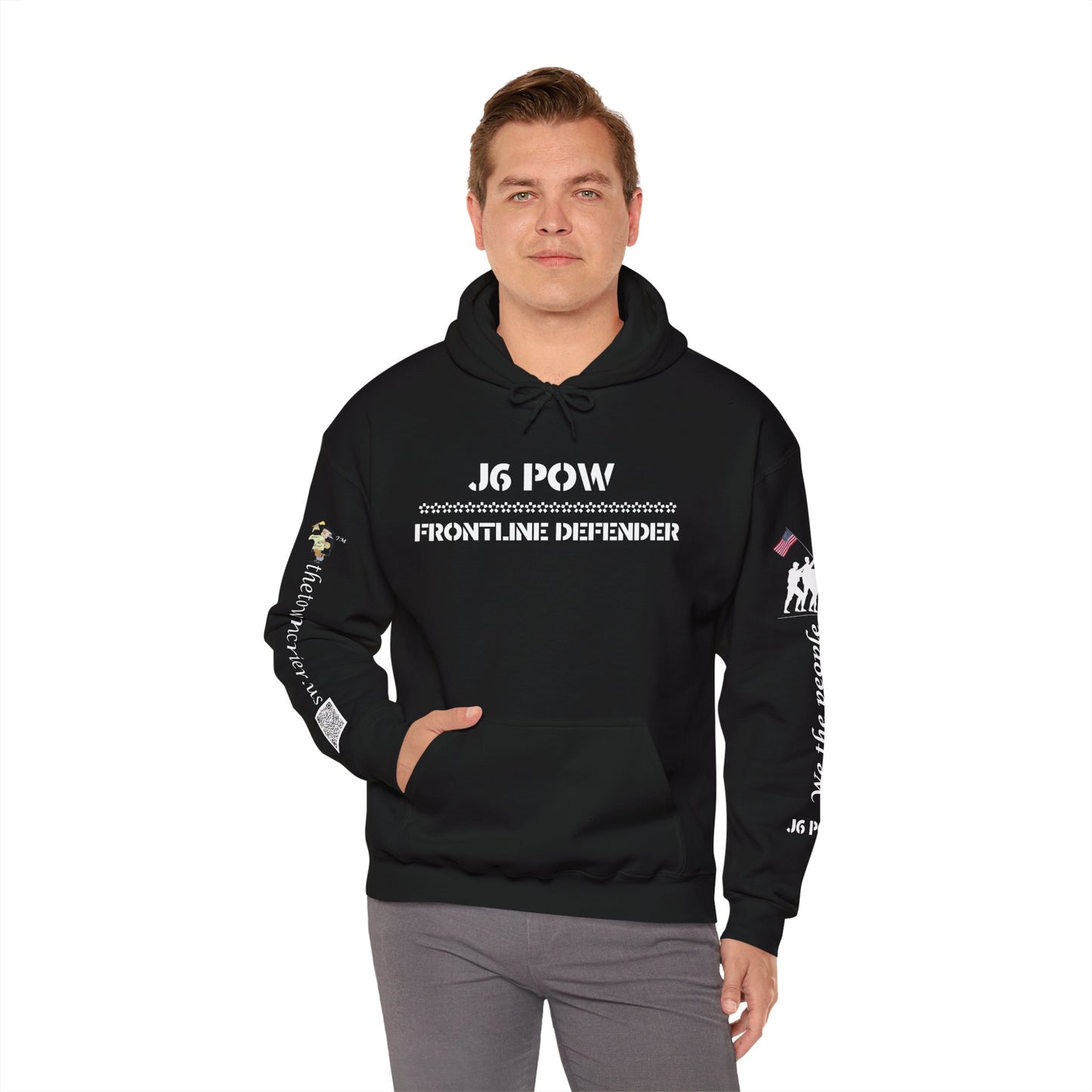 J6 POW of the Deep State! Unisex Heavy Blend™ Hooded Sweatshirt