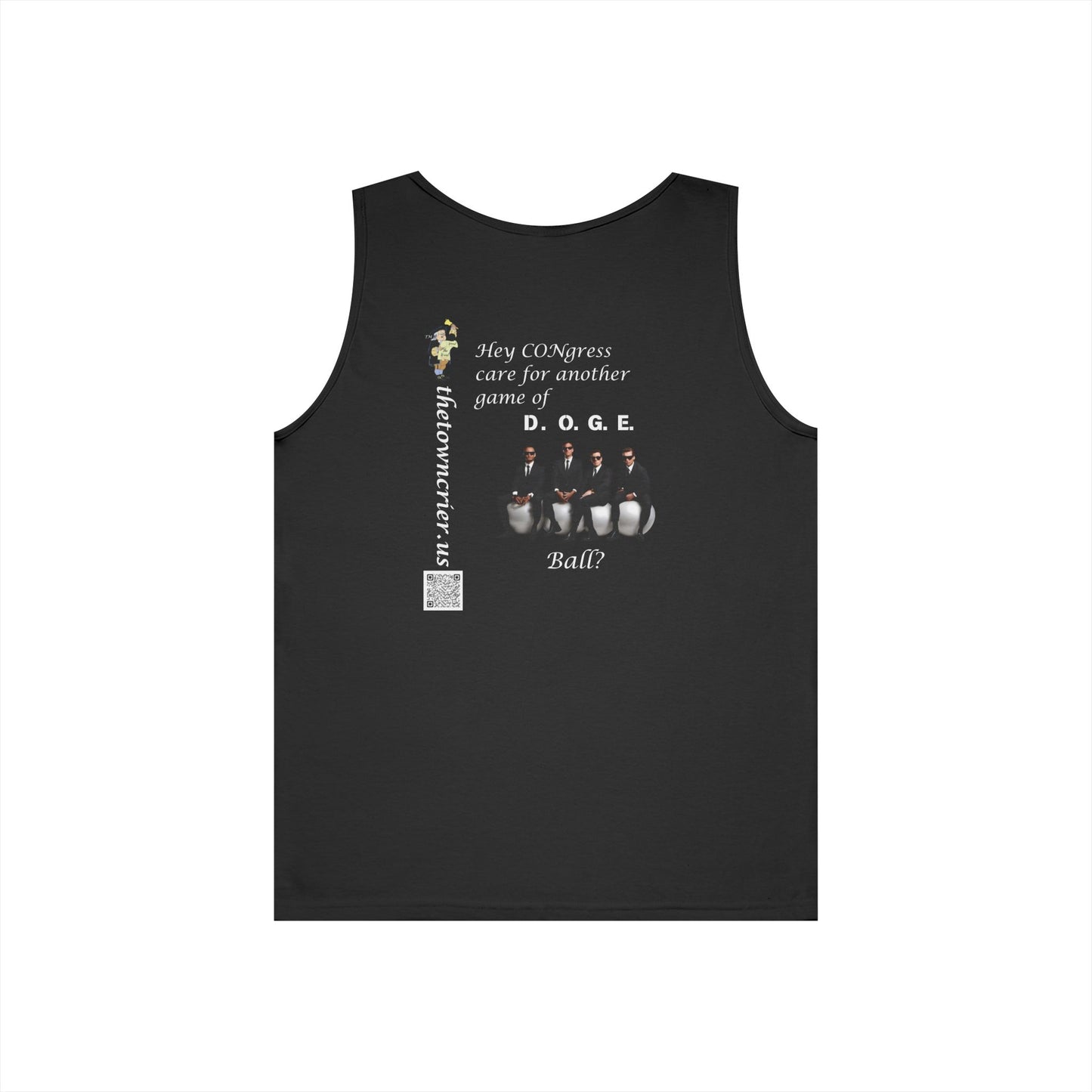 Game of DOGE Ball! Unisex Heavy Cotton Tank Top - Fun Graphic Tee for Summer Vibes