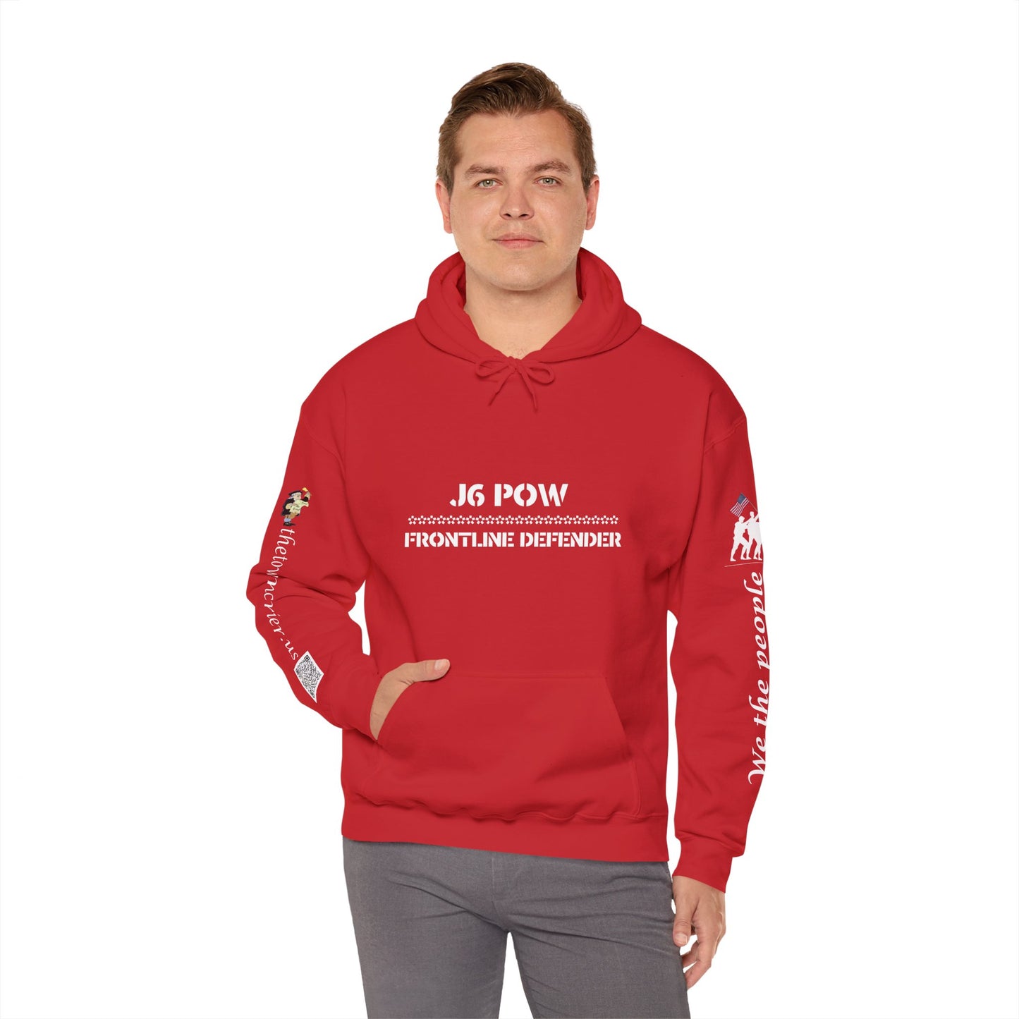 J6 POW DC. Unisex Heavy Blend™ Hooded Sweatshirt