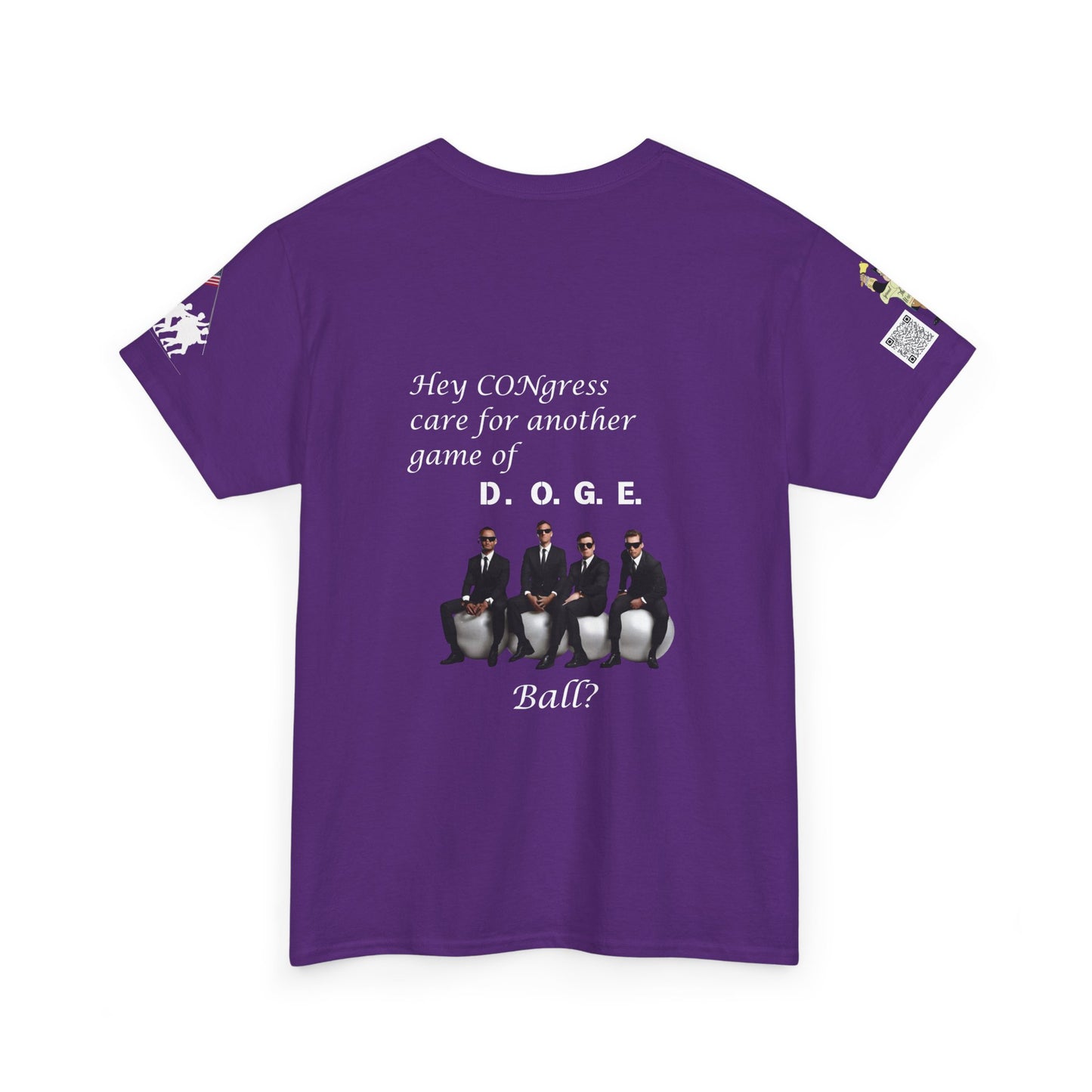 Game of D.O.G.E. Ball Design, Funny Unisex Heavy Cotton Tee, Perfect for Casual Style and Gatherings
