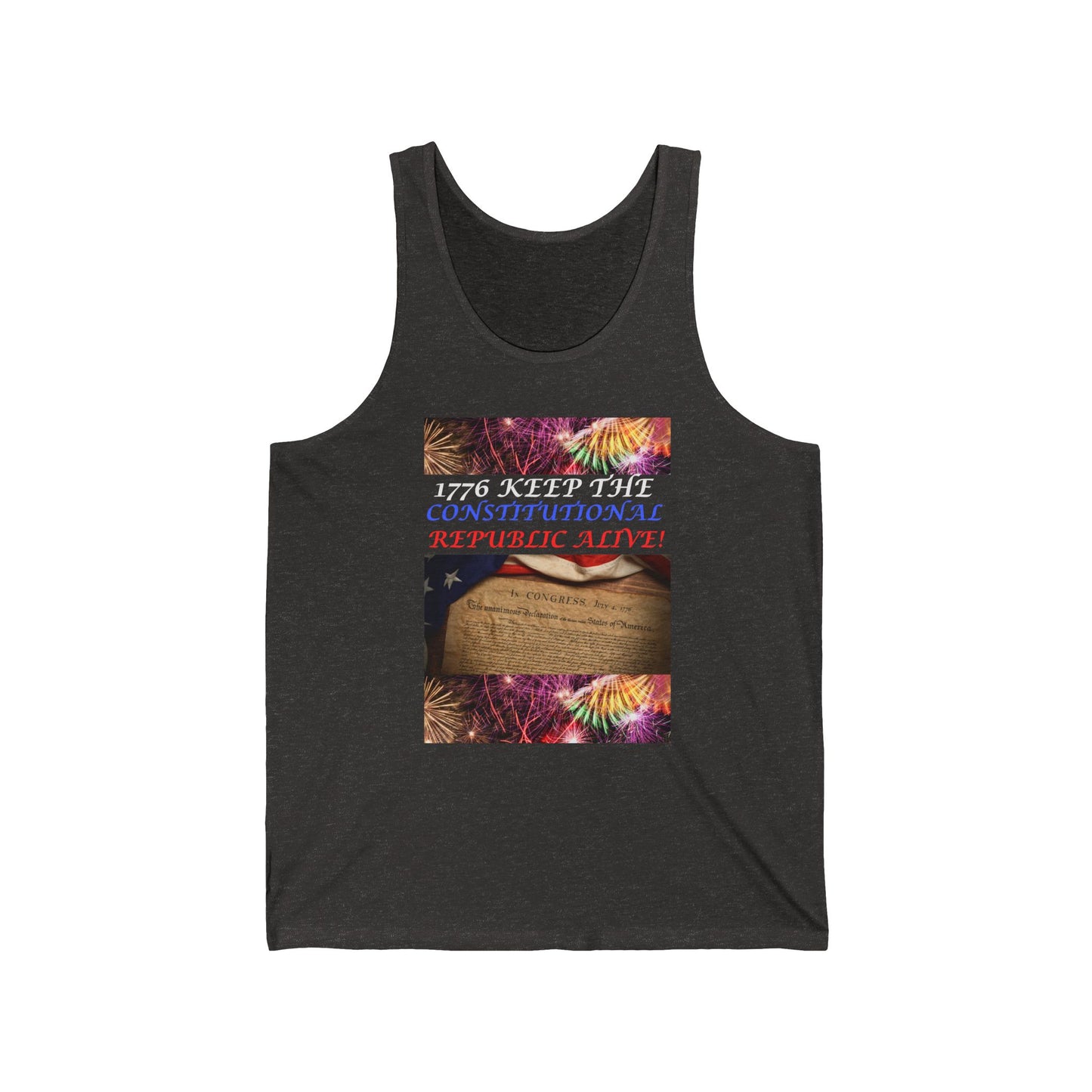 4th of July all year long! Bella Canva Unisex Jersey Tank