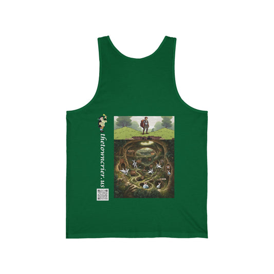 Pirate Bunny Bella Canva Tank, Cute Tank Top, Graphic Tee for Animal Lovers, Funny Gift for Easter, Summer Wardrobe Essential