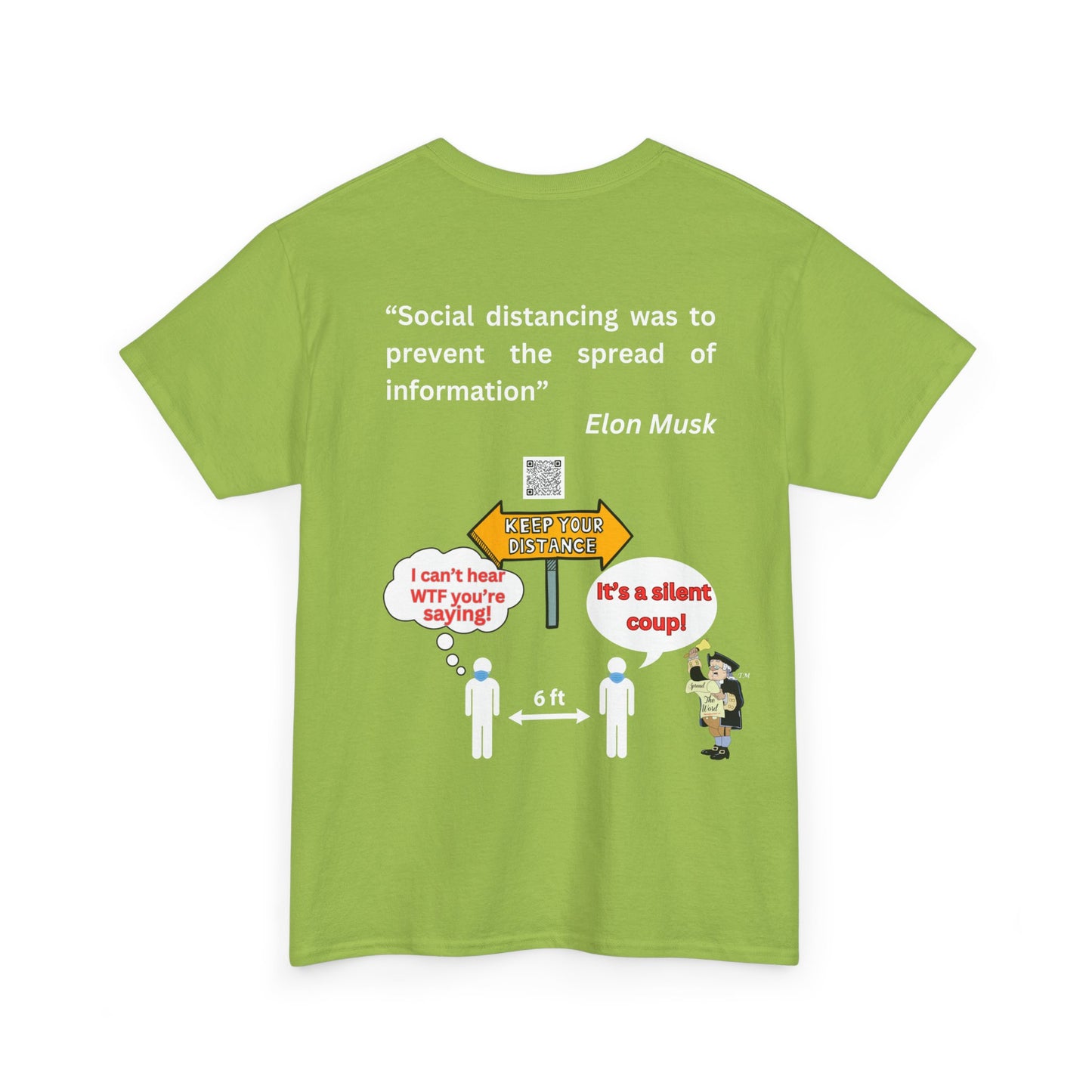 Social Distancing Unisex Heavy Cotton Tee