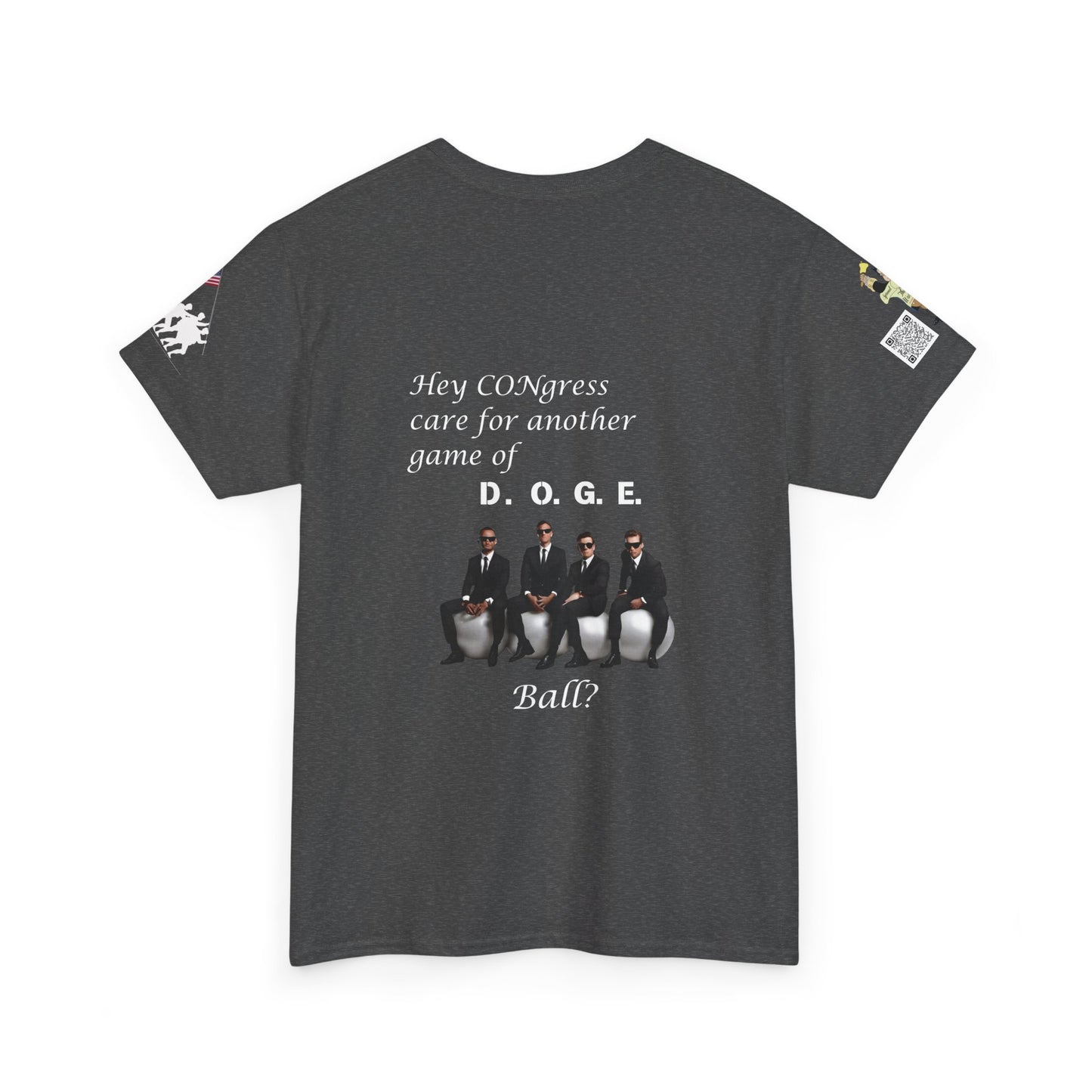 Game of D.O.G.E. Ball Design, Funny Unisex Heavy Cotton Tee, Perfect for Casual Style and Gatherings