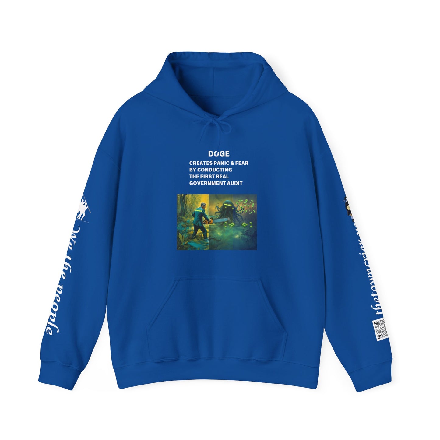 DOGE PANIC MONEY IN DC! Unisex Heavy Blend™ Hooded Sweatshirt