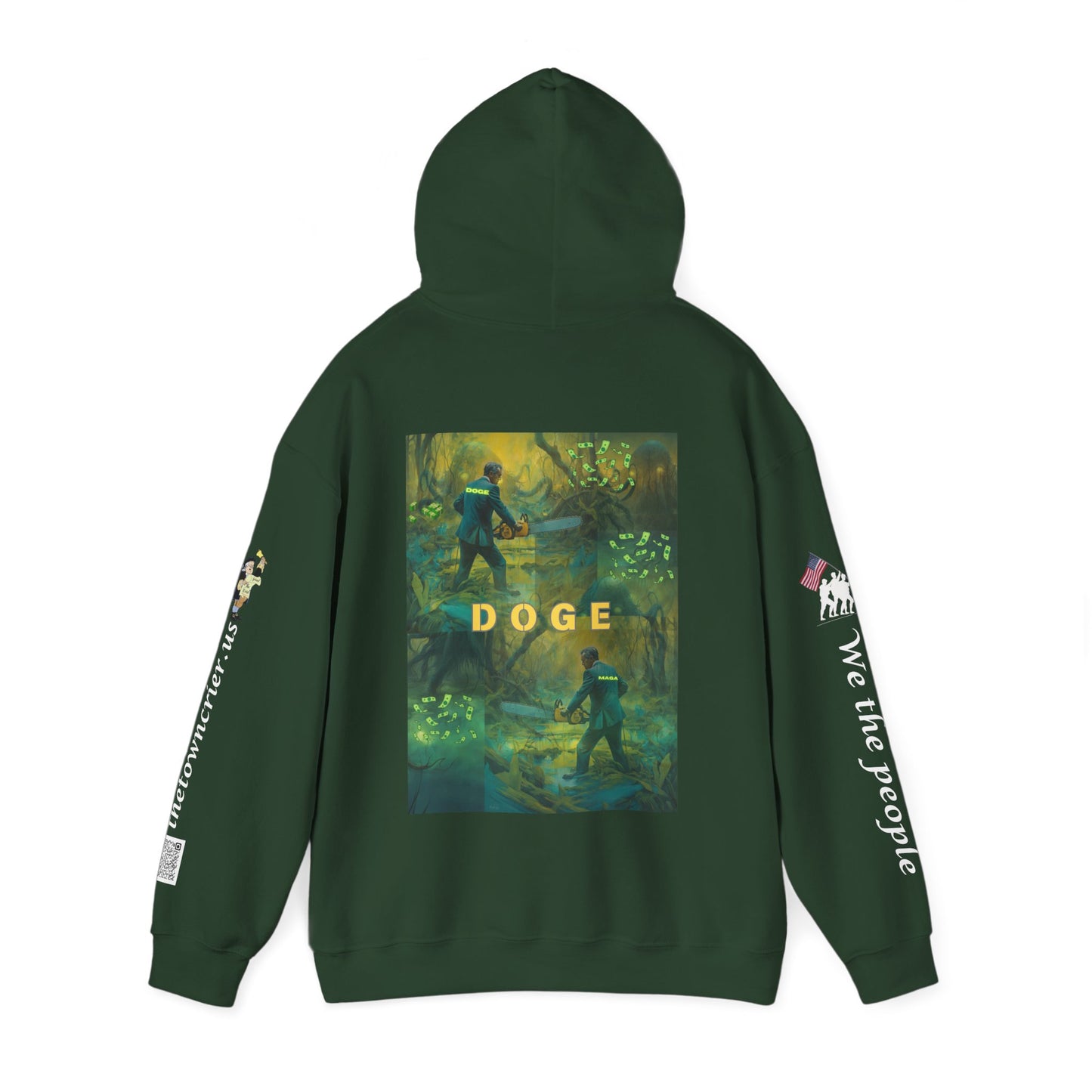 DOGE PANIC MONEY IN DC! Unisex Heavy Blend™ Hooded Sweatshirt