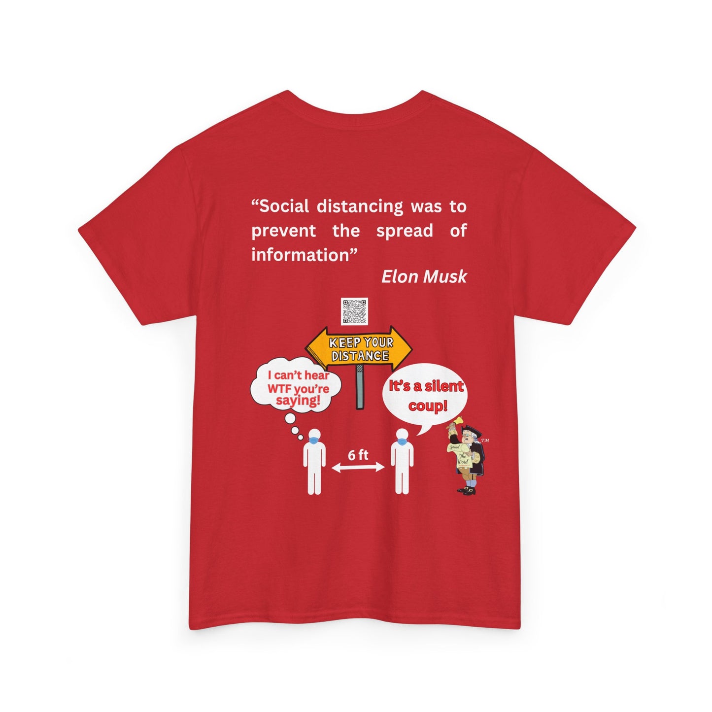 Social Distancing Unisex Heavy Cotton Tee