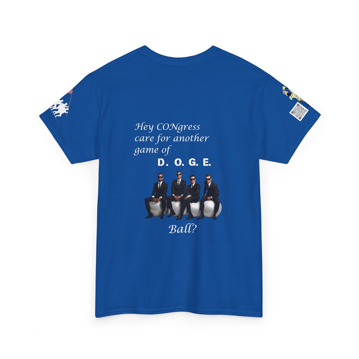 Game of D.O.G.E. Ball Design, Funny Unisex Heavy Cotton Tee, Perfect for Casual Style and Gatherings