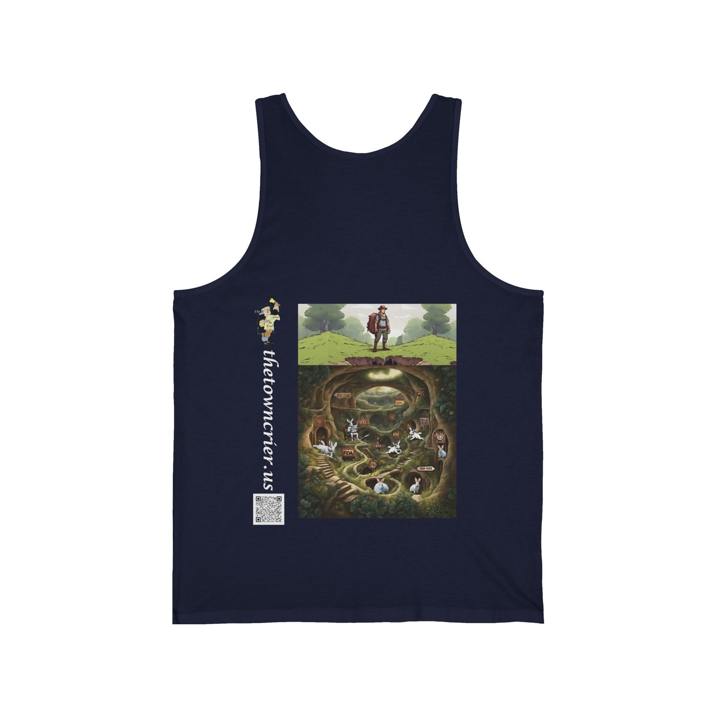 Pirate Bunny Bella Canva Tank, Cute Tank Top, Graphic Tee for Animal Lovers, Funny Gift for Easter, Summer Wardrobe Essential