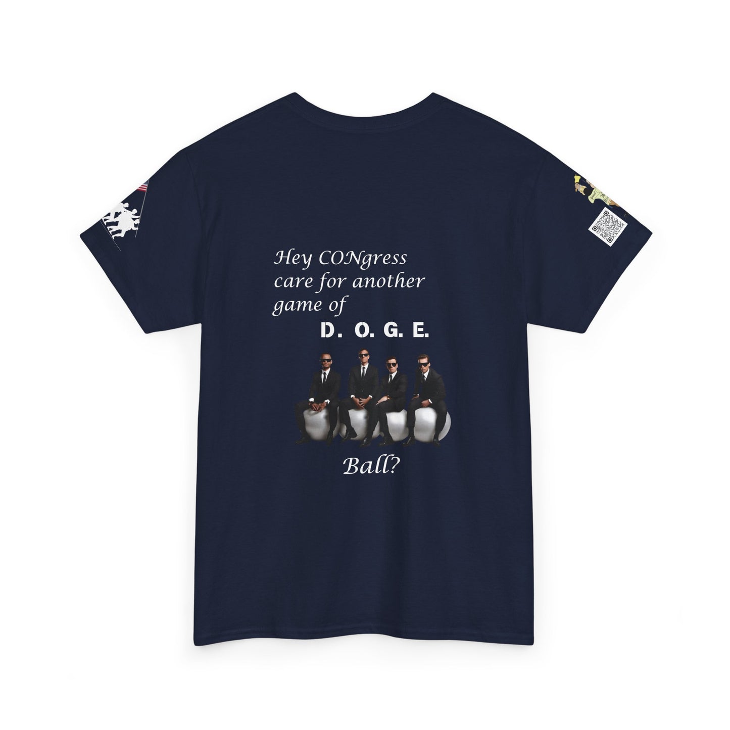 Game of D.O.G.E. Ball Design, Funny Unisex Heavy Cotton Tee, Perfect for Casual Style and Gatherings