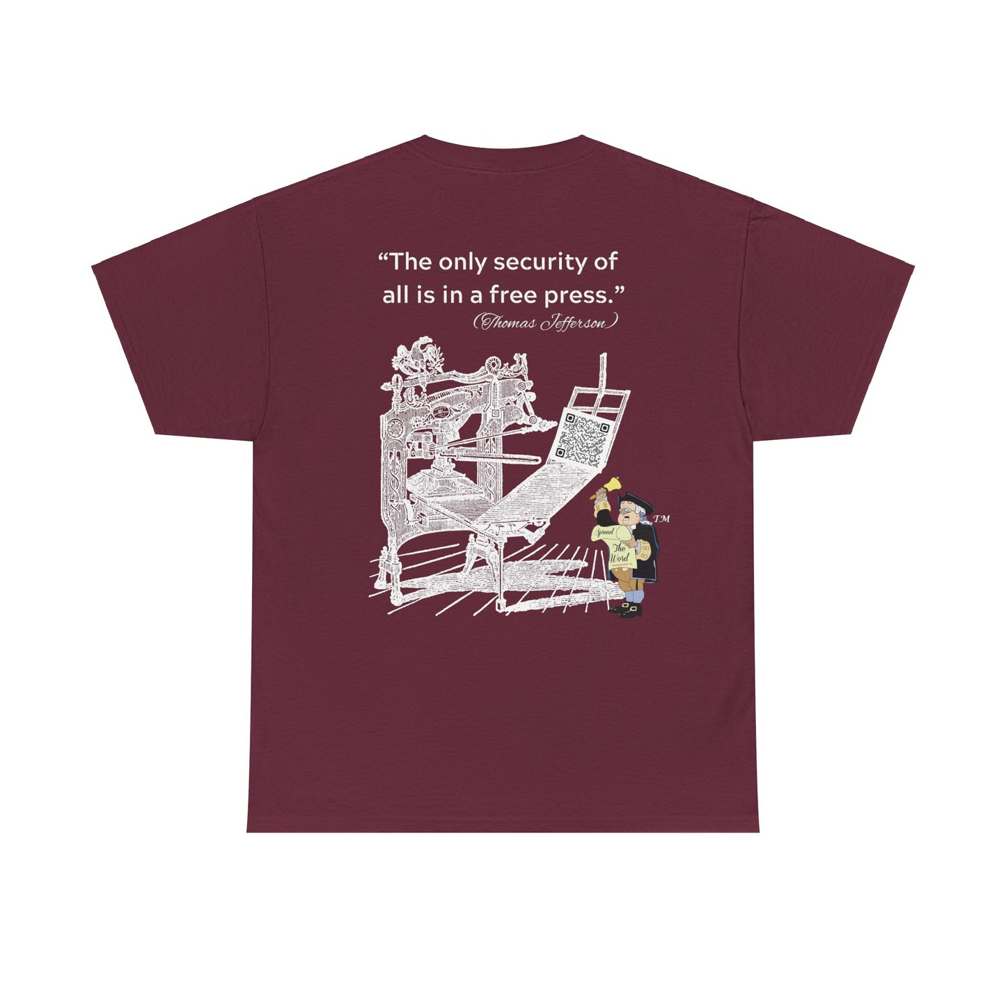Freedom of Free Press Unisex Heavy Cotton Tee