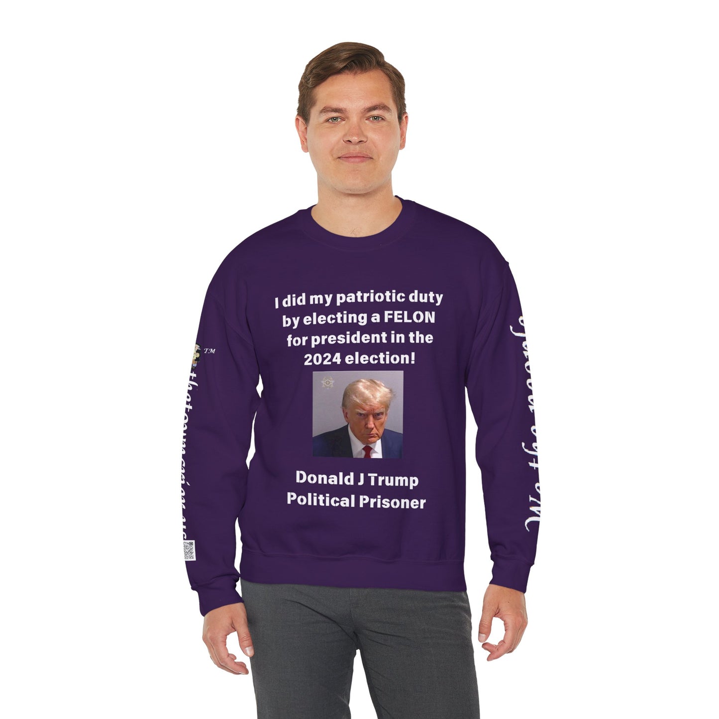 Felon for President! Unisex Heavy Blend™ Crewneck Sweatshirt