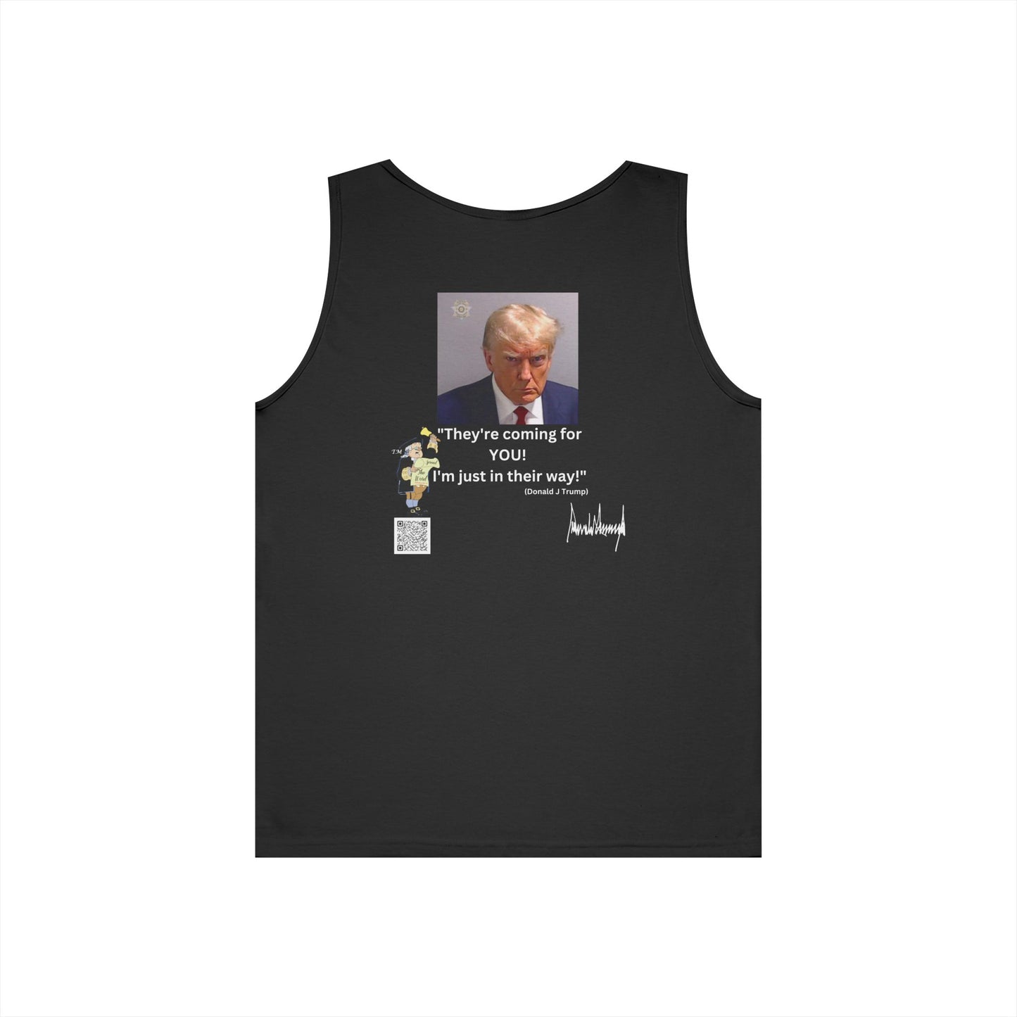 Coming for You! Unisex Heavy Cotton Tank Top - Bold Graphic Design for Statement Style