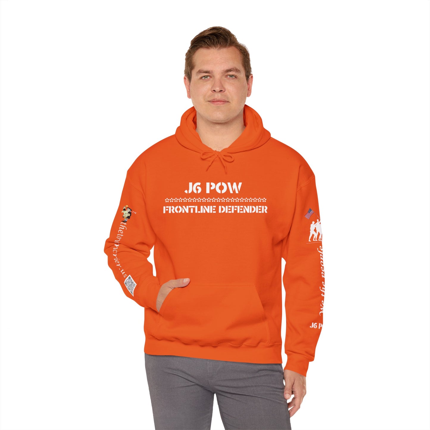 J6 POW of the Deep State! Unisex Heavy Blend™ Hooded Sweatshirt