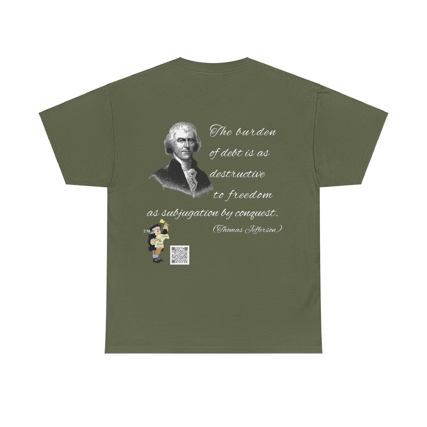 Thomas Jefferson Unisex Heavy Cotton Tee