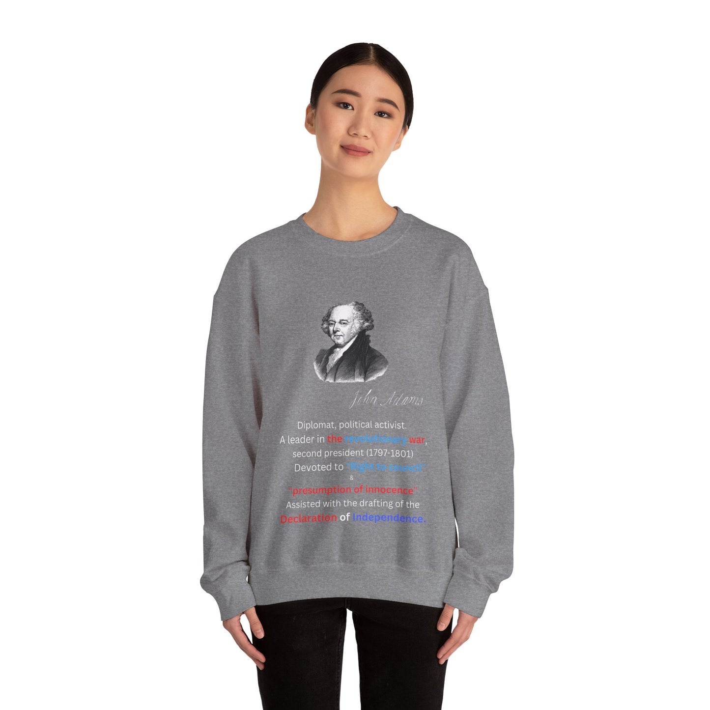 John Adams Unisex Heavy Blend™ Crewneck Sweatshirt