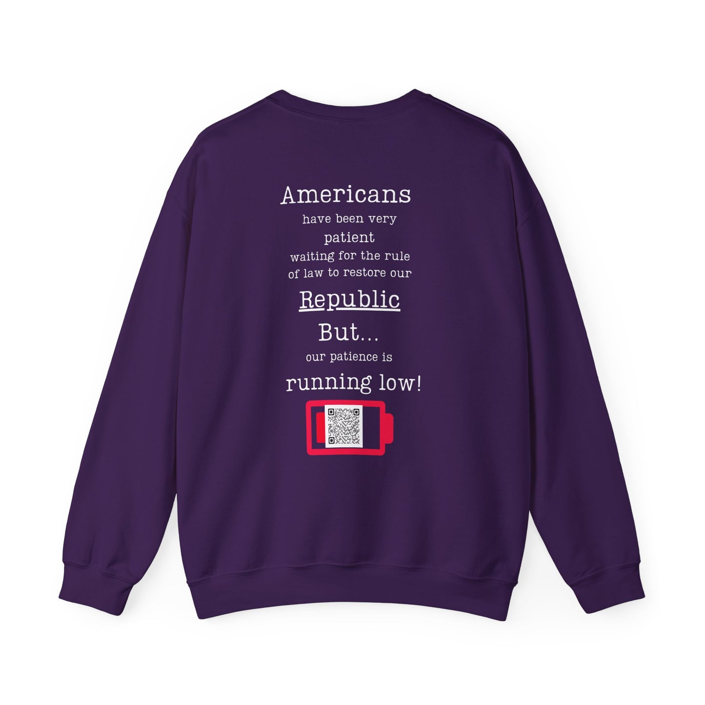 Patience is running low! Unisex Heavy Blend™ Crewneck Sweatshirt