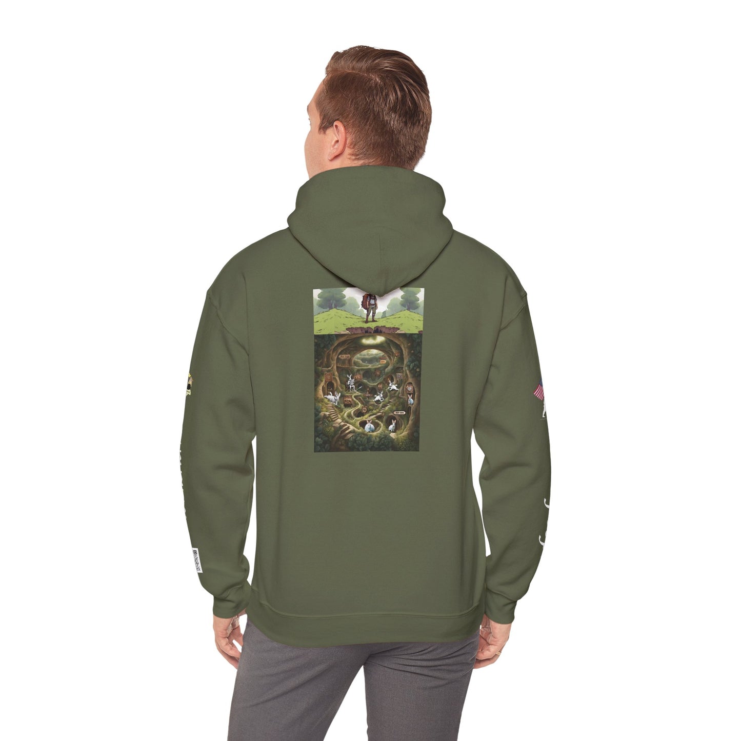 Pirate Bunny Unisex Heavy Blend™ Hooded Sweatshirt