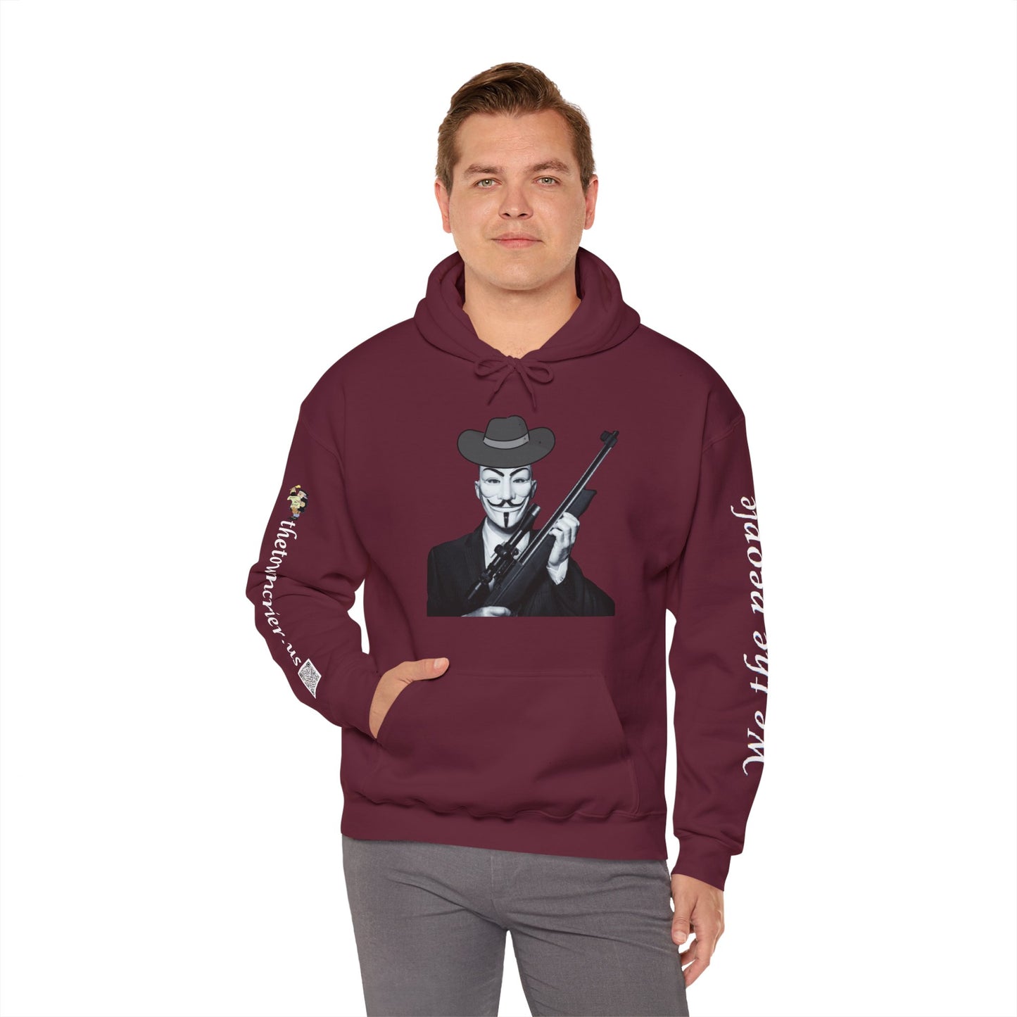 Guy Fawkes Hoodie Unisex Heavy Blend™ Hooded Sweatshirt