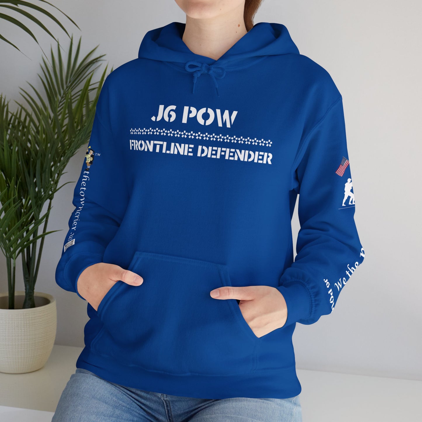 J6 POW of the Deep State! Unisex Heavy Blend™ Hooded Sweatshirt