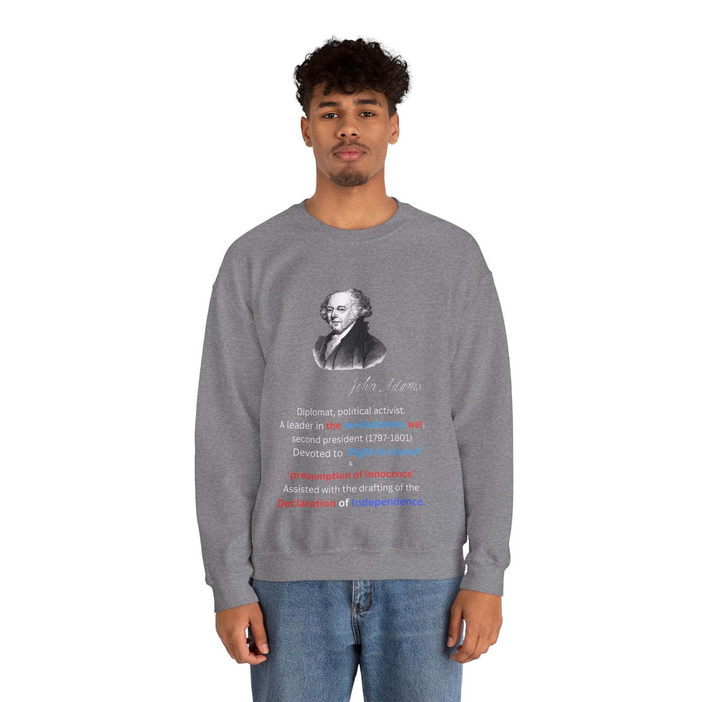 John Adams Unisex Heavy Blend™ Crewneck Sweatshirt