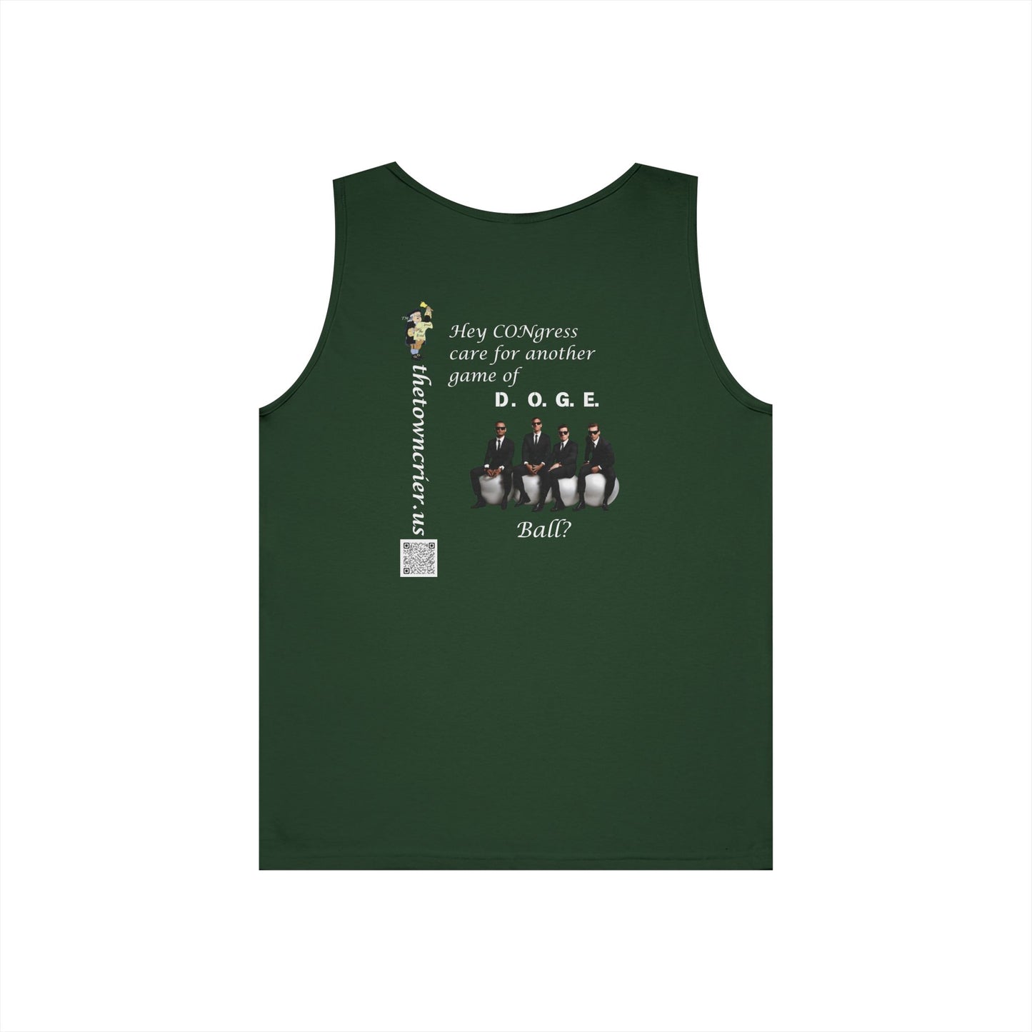 Game of DOGE Ball! Unisex Heavy Cotton Tank Top - Fun Graphic Tee for Summer Vibes