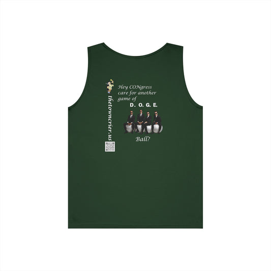 Game of DOGE Ball! Unisex Heavy Cotton Tank Top - Fun Graphic Tee for Summer Vibes