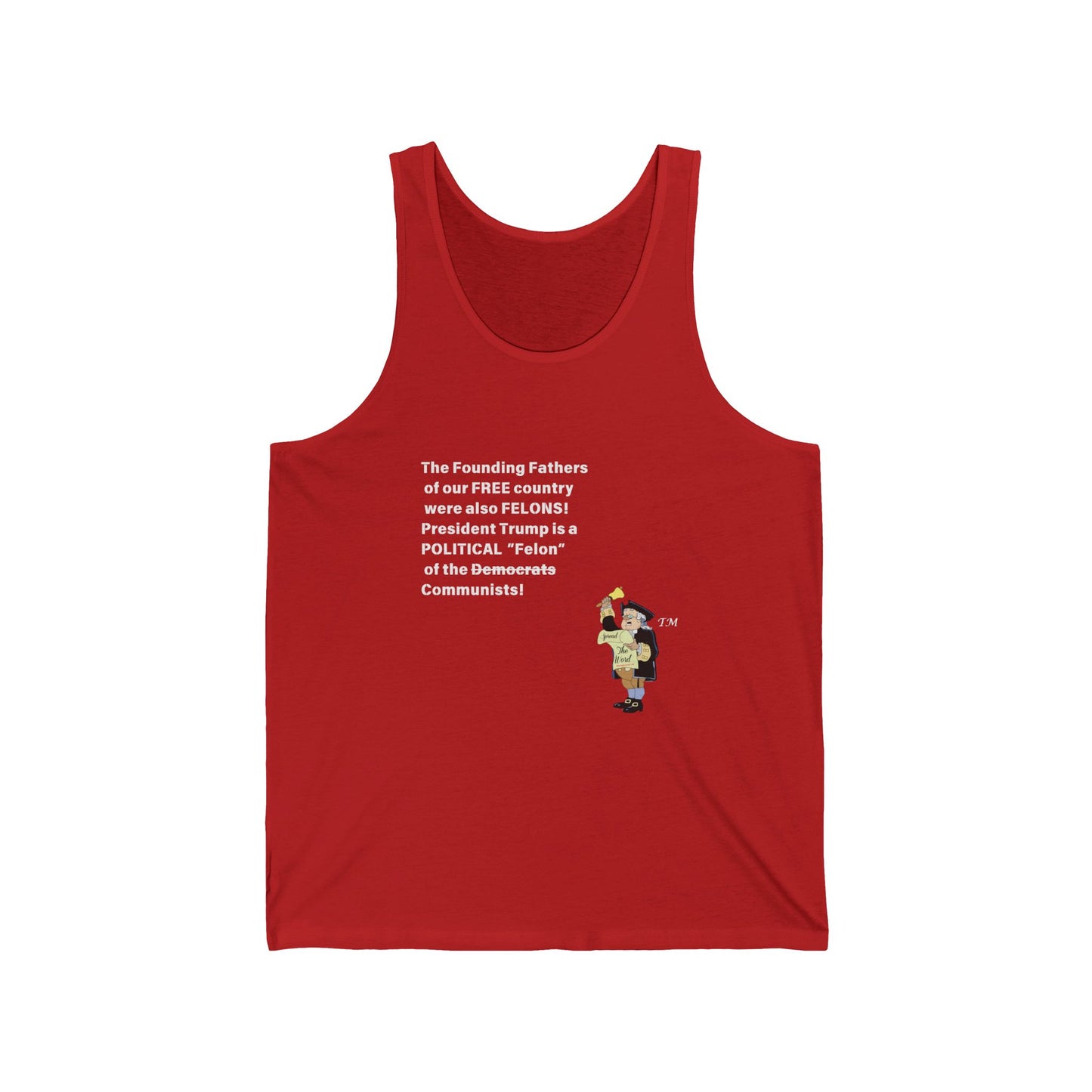 Founding Felons Bella Canvas Tank Top, Summer Wear, Army Tank, Fourth of July Outfit, Casual Apparel