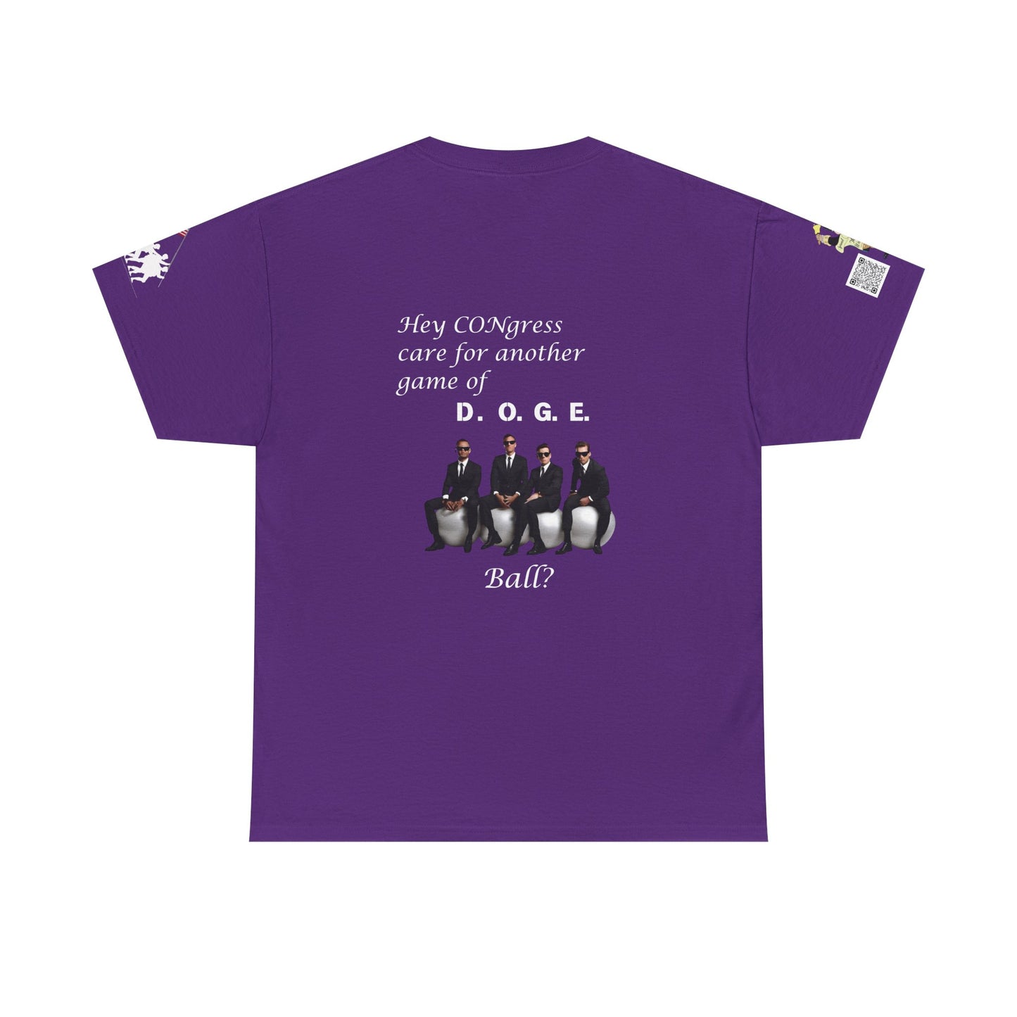 Game of D.O.G.E. Ball Design, Funny Unisex Heavy Cotton Tee, Perfect for Casual Style and Gatherings