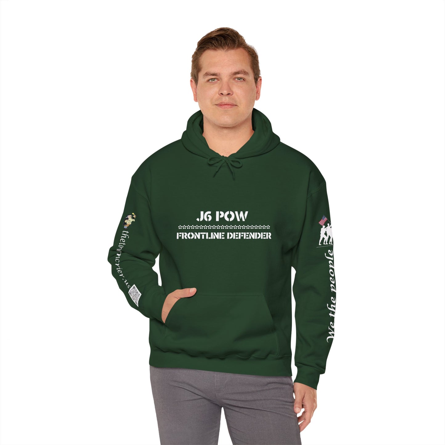 J6 POW DC. Unisex Heavy Blend™ Hooded Sweatshirt