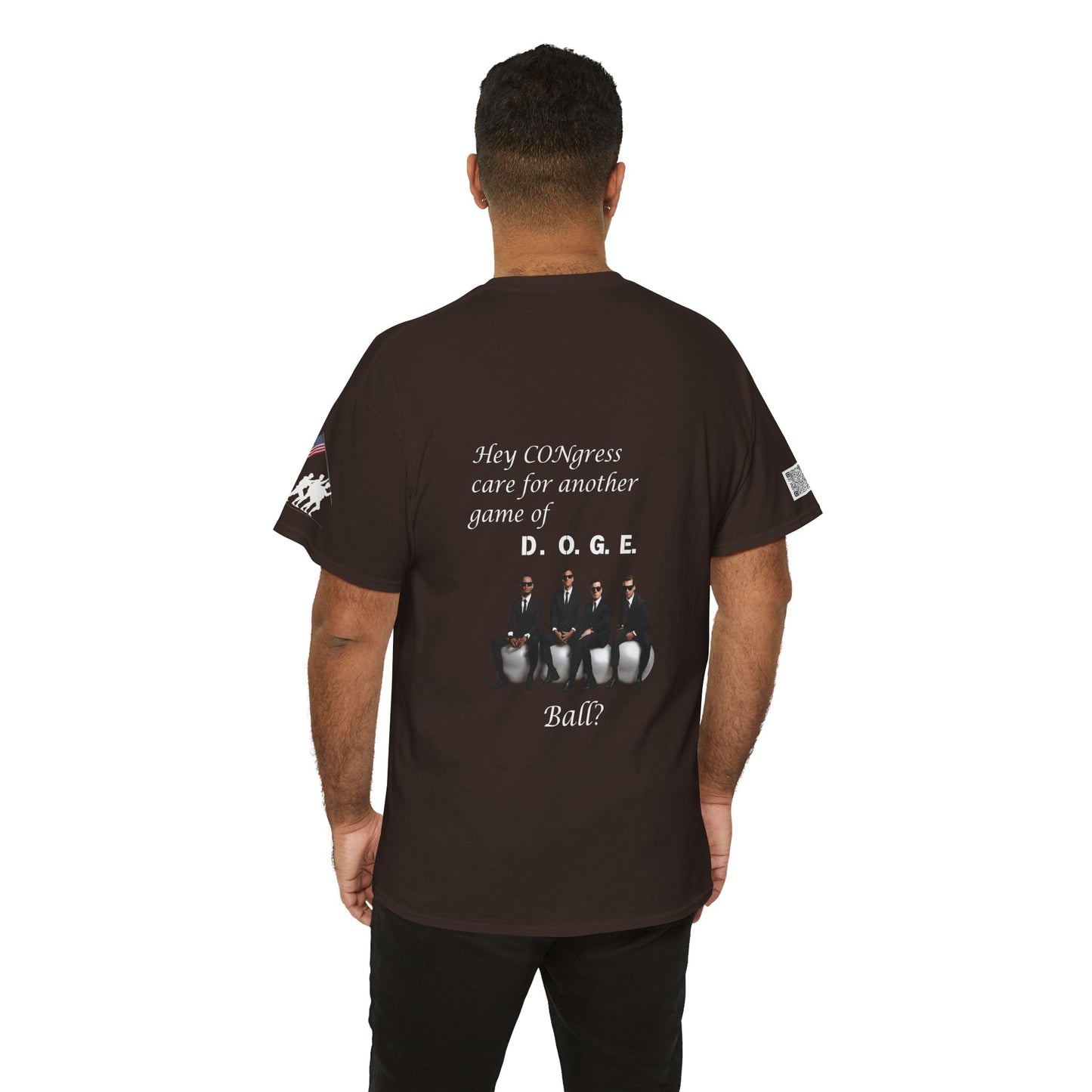 Game of D.O.G.E. Ball Design, Funny Unisex Heavy Cotton Tee, Perfect for Casual Style and Gatherings