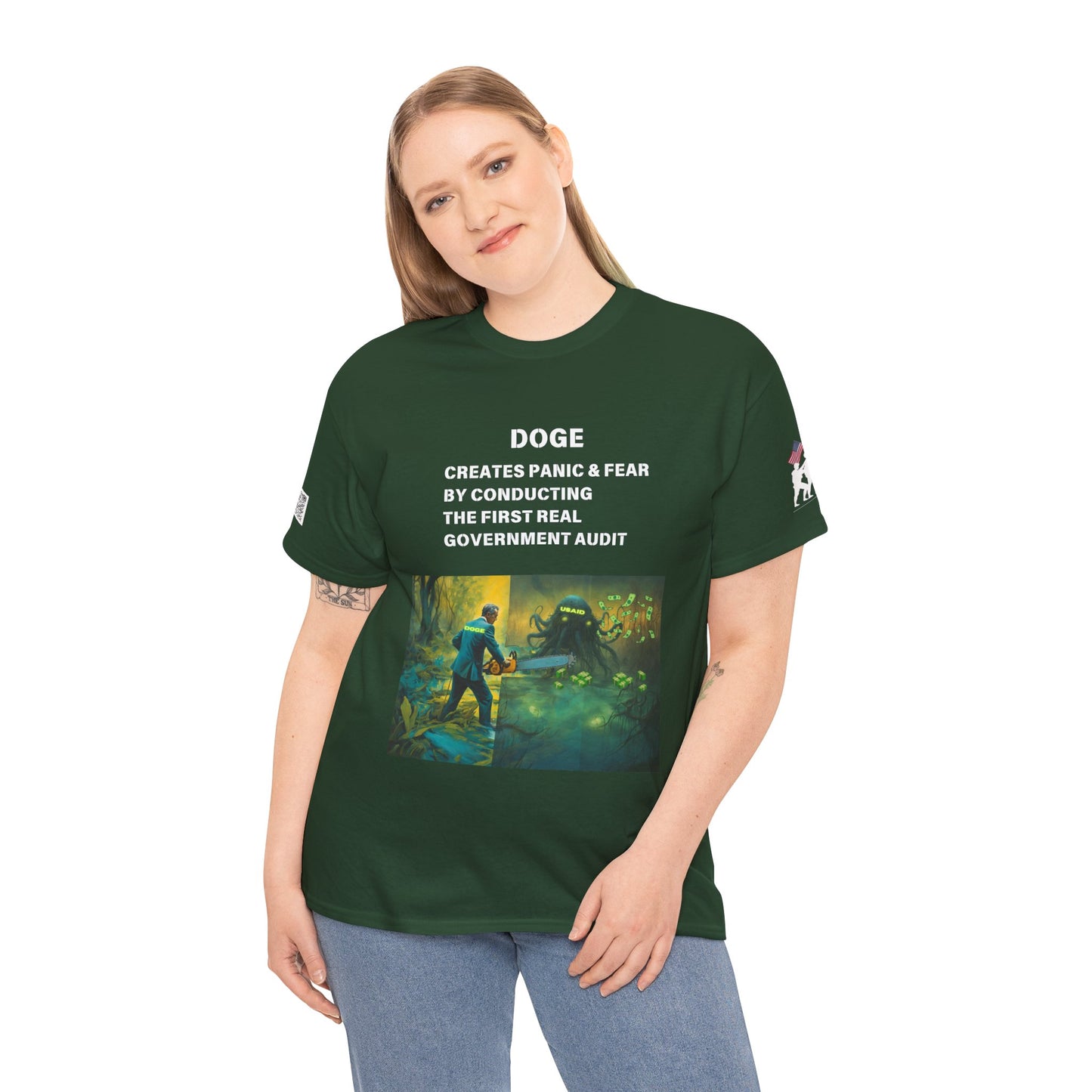 DOGE PANIC MONEY IN DC! Unisex Heavy Cotton Tee