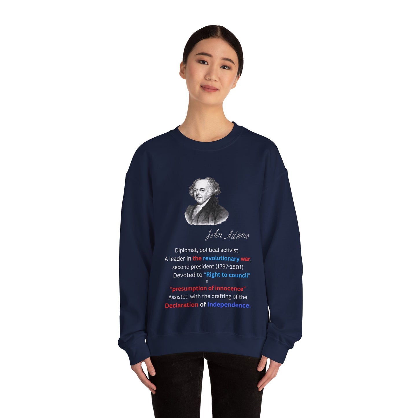 John Adams Unisex Heavy Blend™ Crewneck Sweatshirt