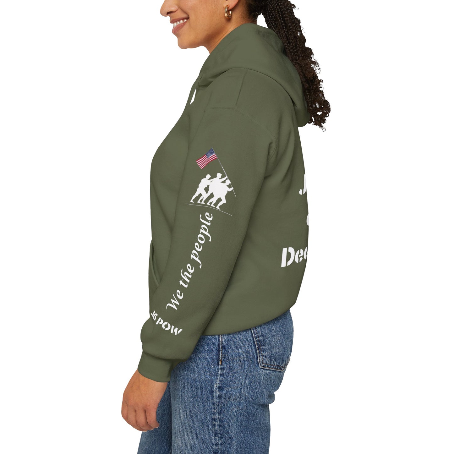 J6 POW of the Deep State! Unisex Heavy Blend™ Hooded Sweatshirt