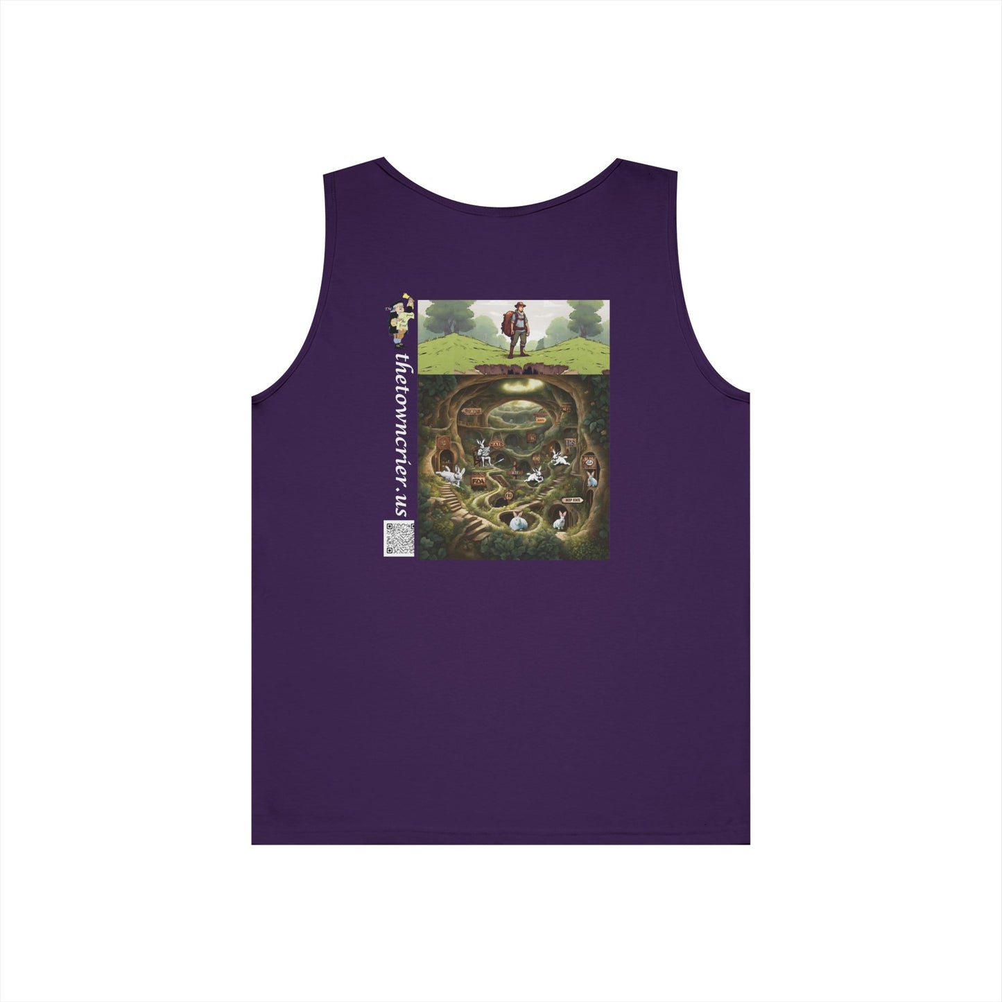 Pirate Bunny Unisex Heavy Cotton Tank Top | Fun Summer Apparel | Perfect for Festivals and Parties