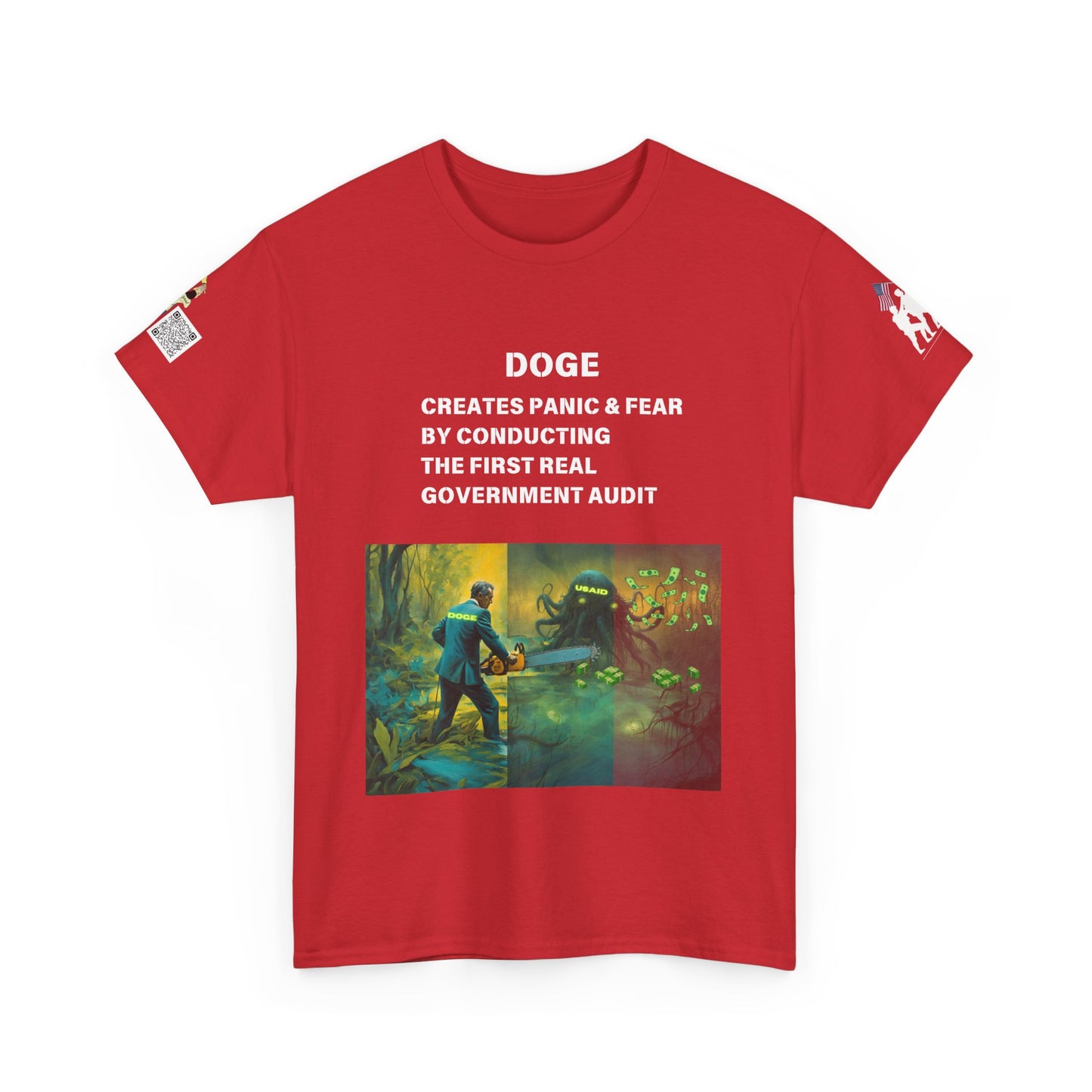 DOGE PANIC MONEY IN DC! Unisex Heavy Cotton Tee