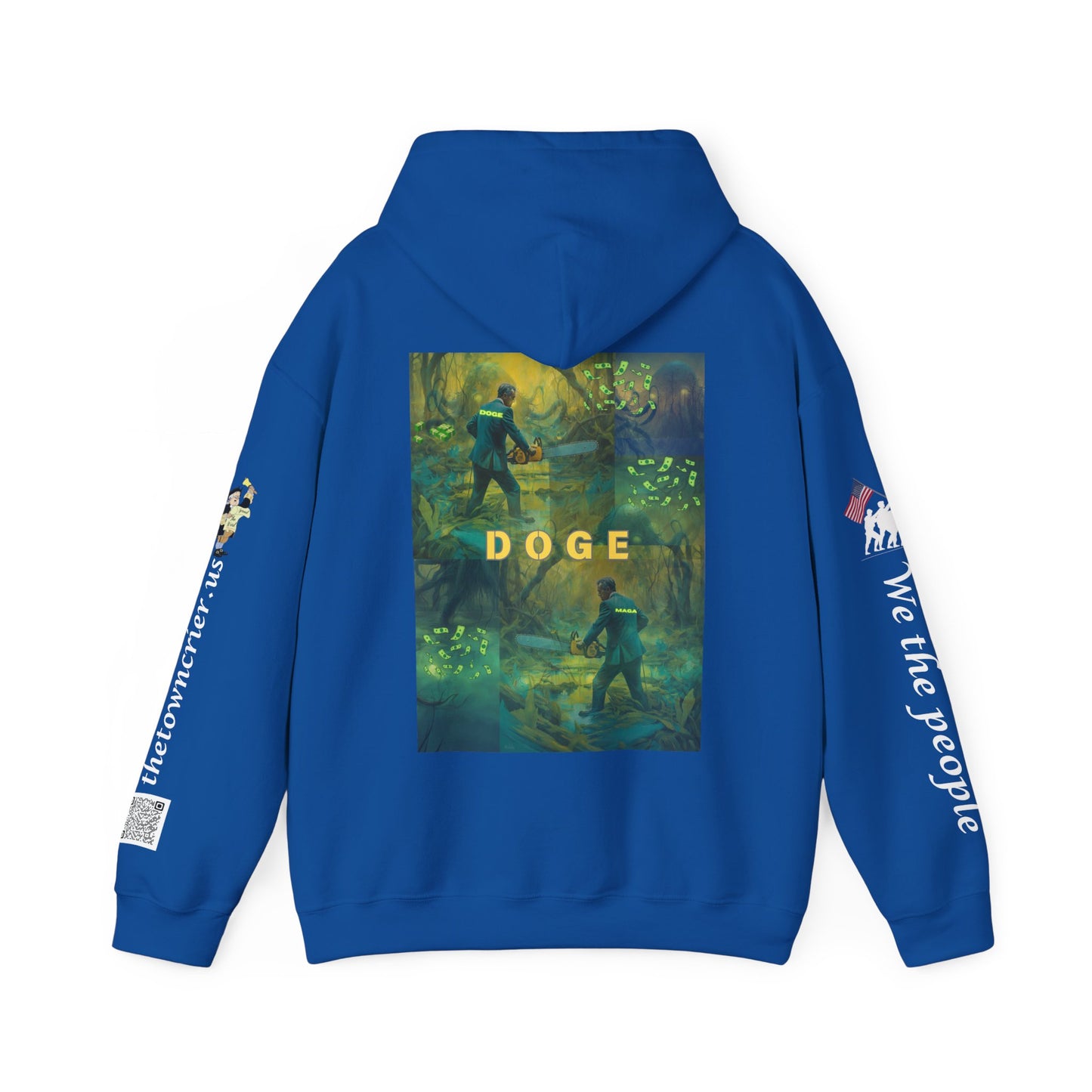 DOGE PANIC MONEY IN DC! Unisex Heavy Blend™ Hooded Sweatshirt