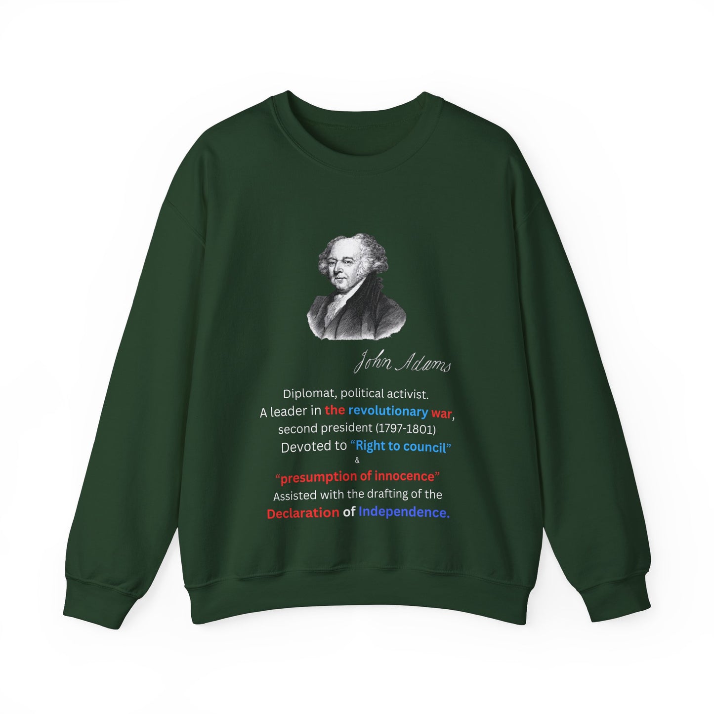 John Adams Unisex Heavy Blend™ Crewneck Sweatshirt