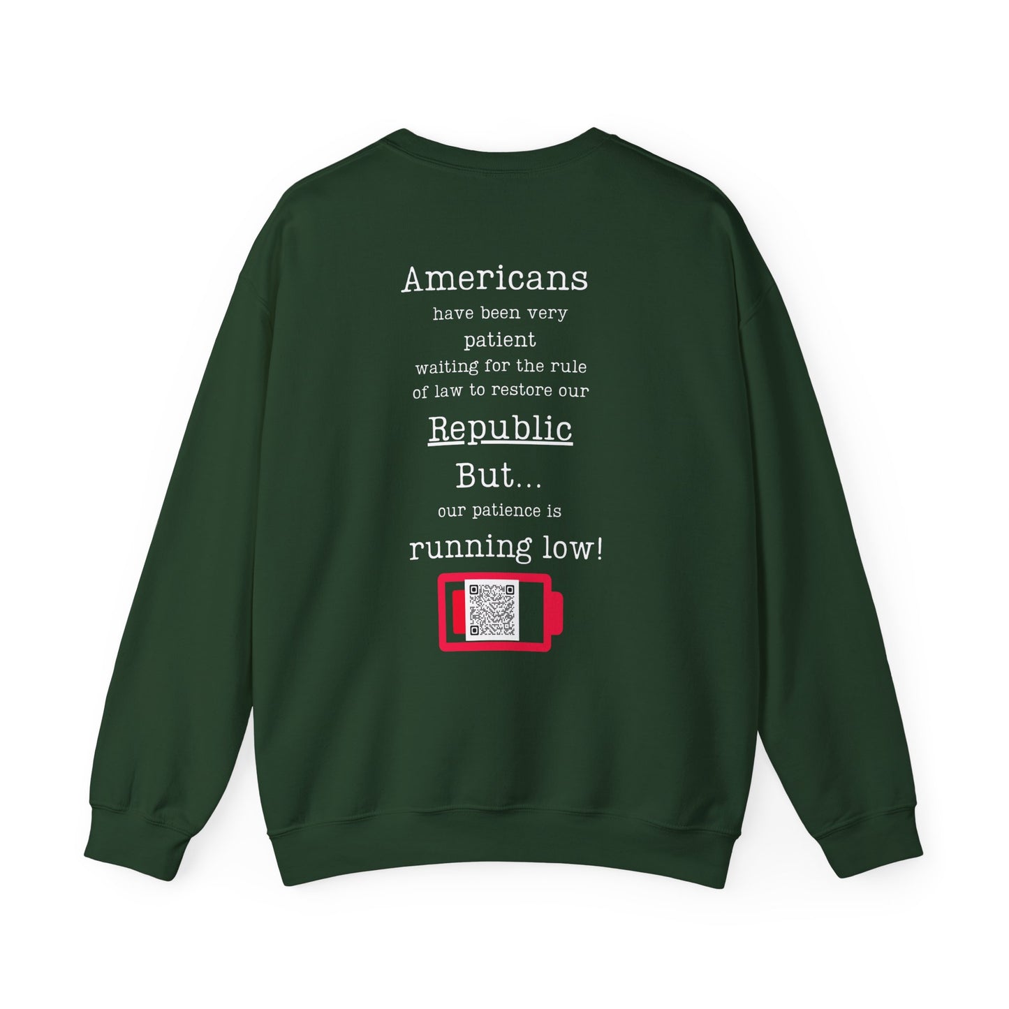 Patience is running low! Unisex Heavy Blend™ Crewneck Sweatshirt