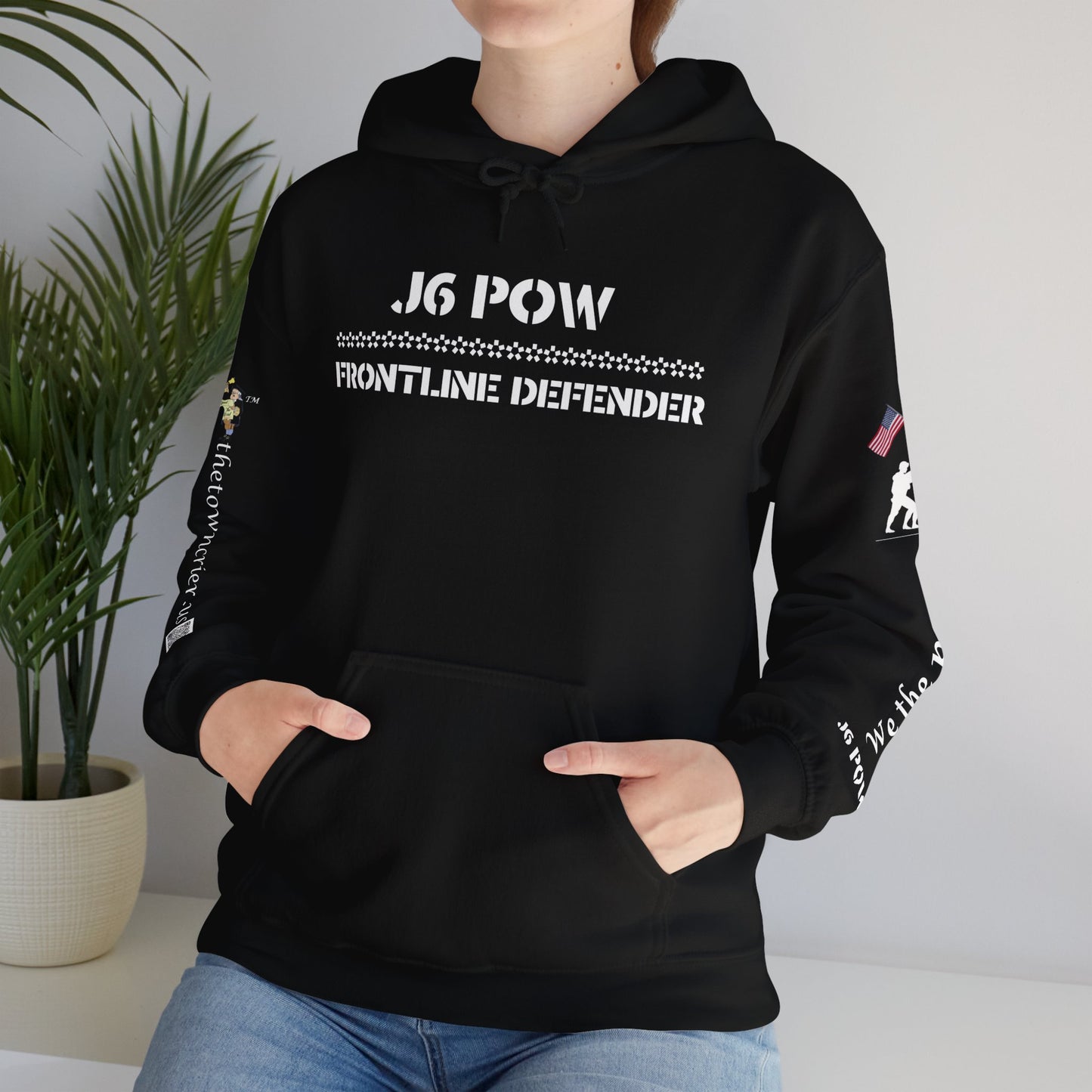 J6 POW of the Deep State! Unisex Heavy Blend™ Hooded Sweatshirt