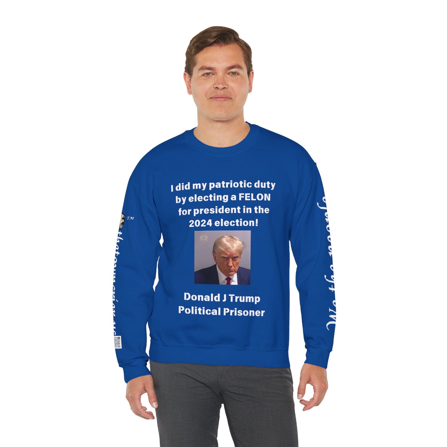 Felon for President! Unisex Heavy Blend™ Crewneck Sweatshirt
