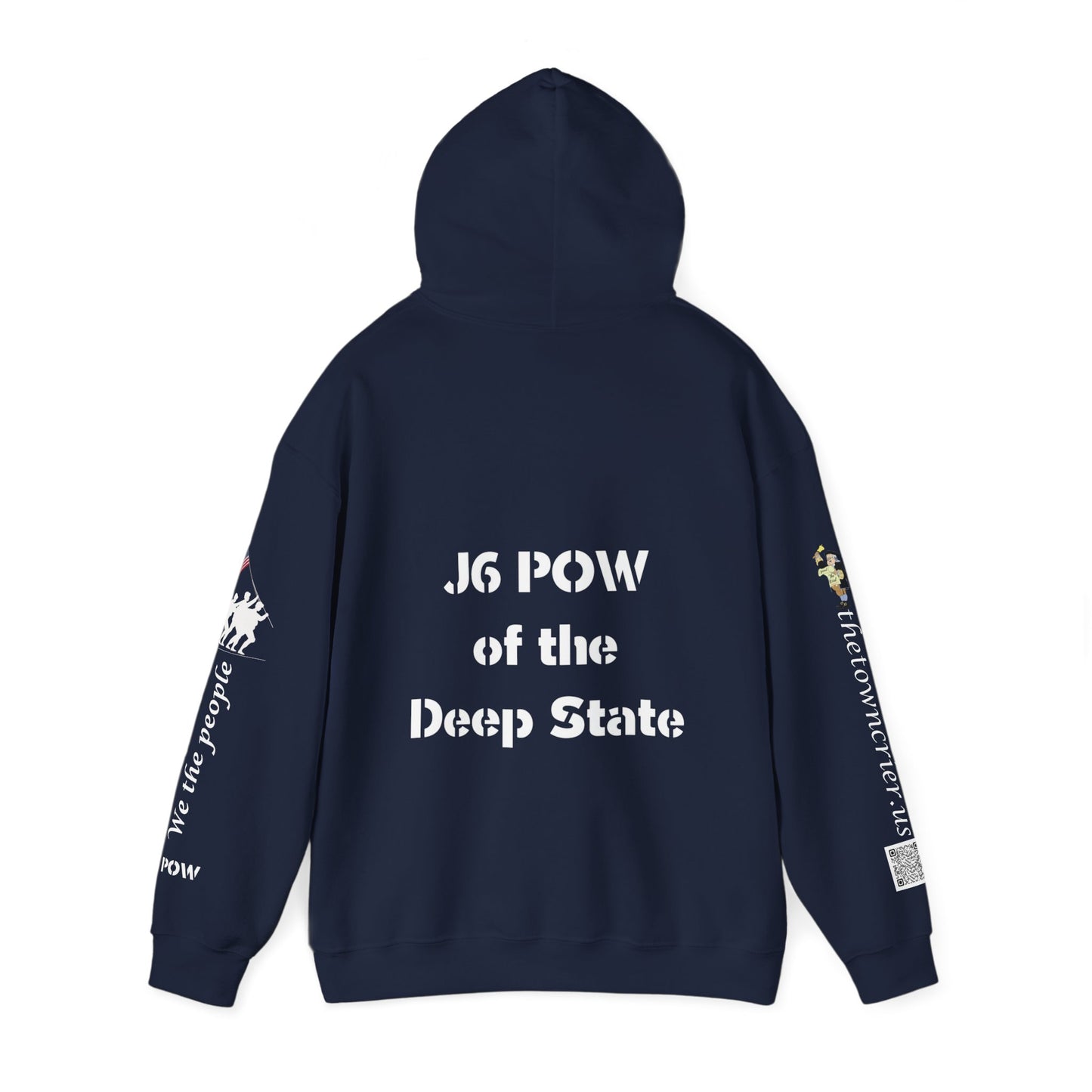 J6 POW of the Deep State! Unisex Heavy Blend™ Hooded Sweatshirt